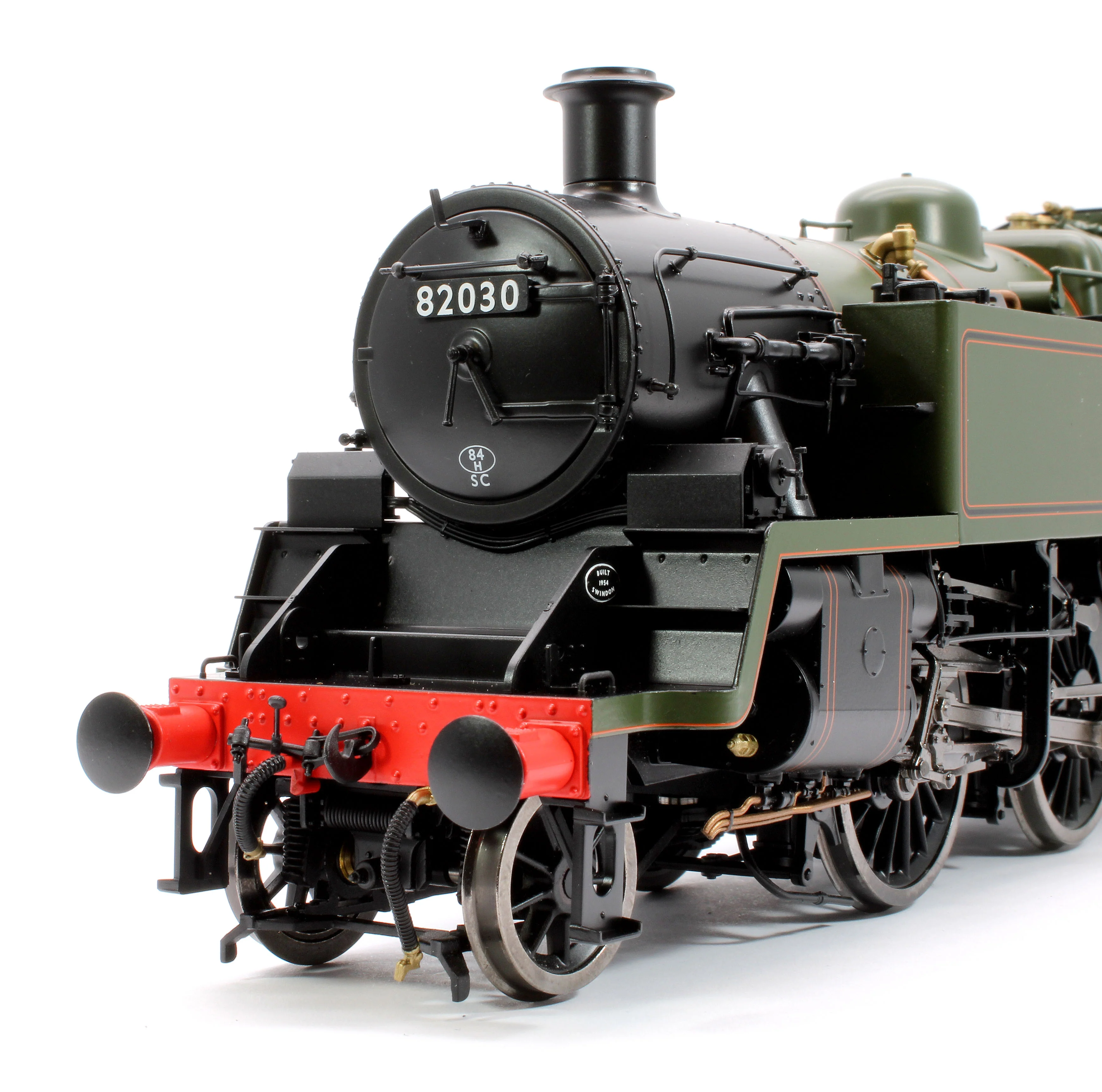 LHT-S-8208 British Railways Standard 3MT 2-6-2T Lined Green Late Crest 82030 - Steam Tank Locomotive - Image 6