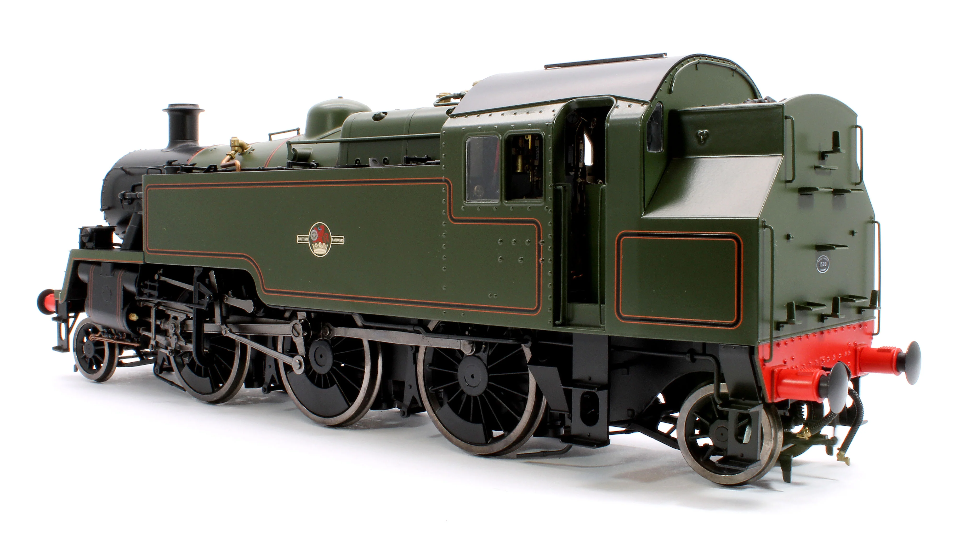 LHT-S-8208UD British Railways Standard 3MT 2-6-2T Lined Green Late Crest Unnumbered - Steam Tank Locomotive - DCC Fitted - Image 3