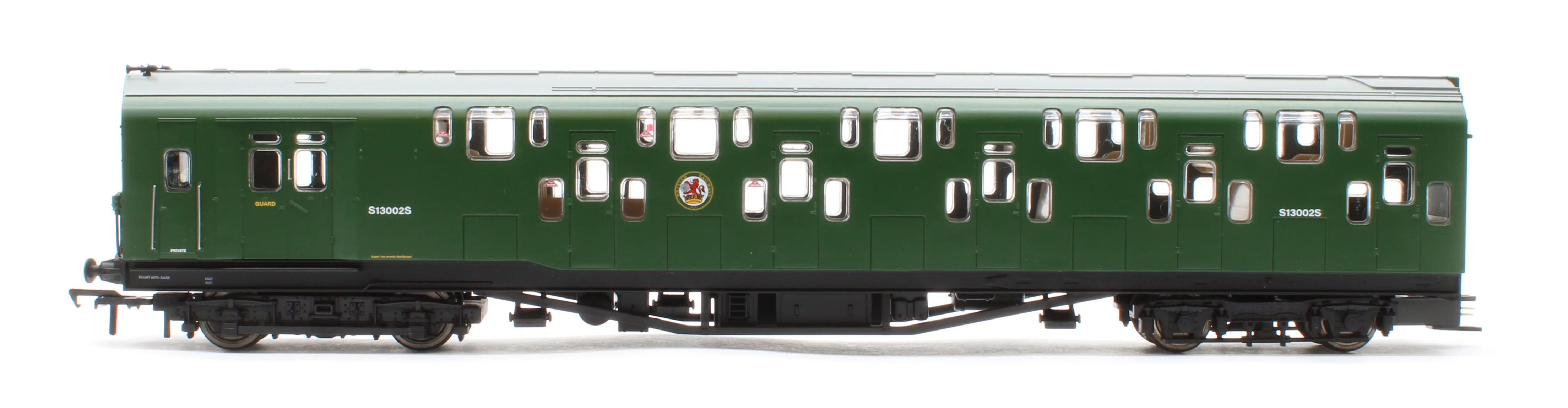 KRM-4DD-OO-F-1-G1 Bulleid Class 4DD Double Decker 4 Car EMU 4001/4901 BR Green with Small Yellow Ends - DCC Fitted - Image 5