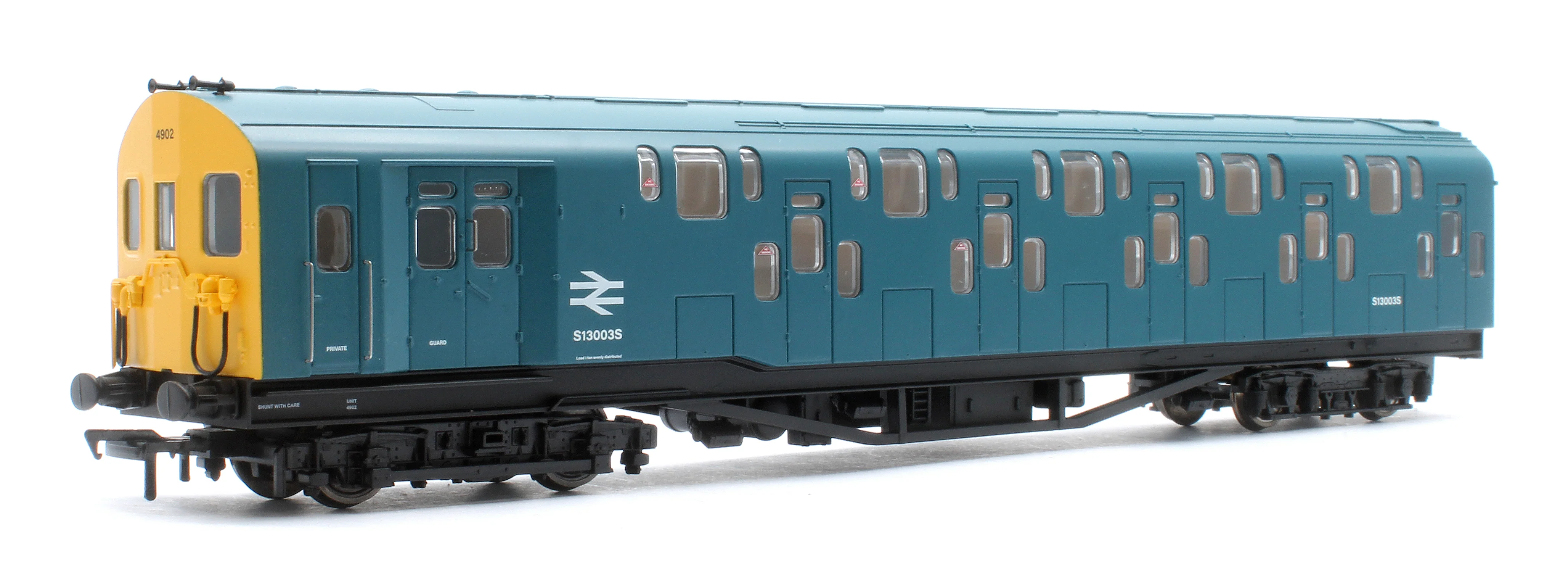 KRM-4DD-OO-S-2-B Bulleid Class 4DD Double Decker 4 Car EMU 4002/4902 BR Blue with Full Yellow Ends - Sound Fitted - Image 3
