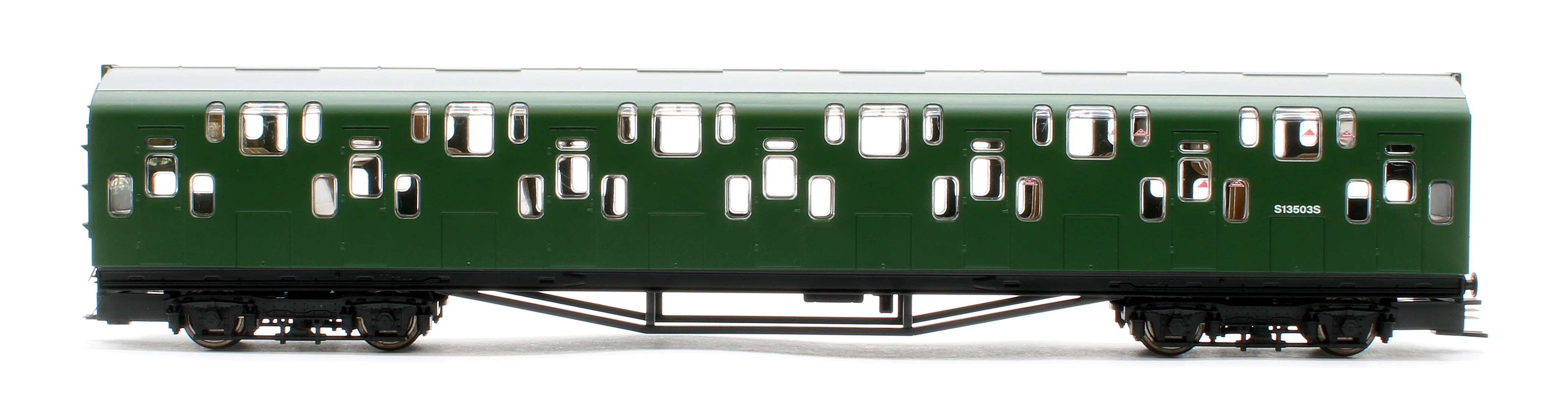 KRM-4DD-OO-R-2-G1 Bulleid Class 4DD Double Decker 4 Car EMU 4002/4902 BR Green with Small Yellow Ends - Image 6
