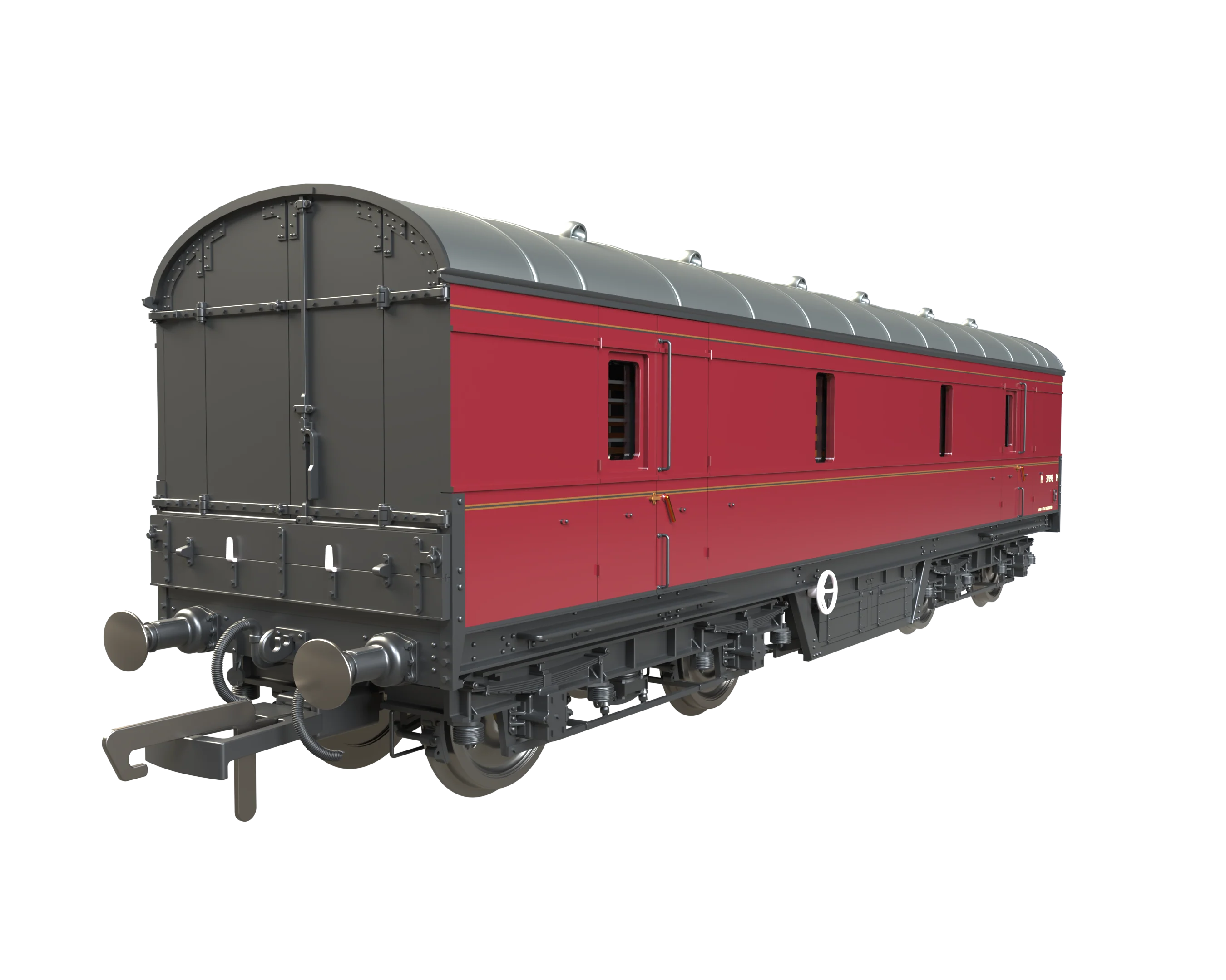 C2022 LMS 42ft GUV Parcels Van BR Lined Maroon M37898M - Image 6