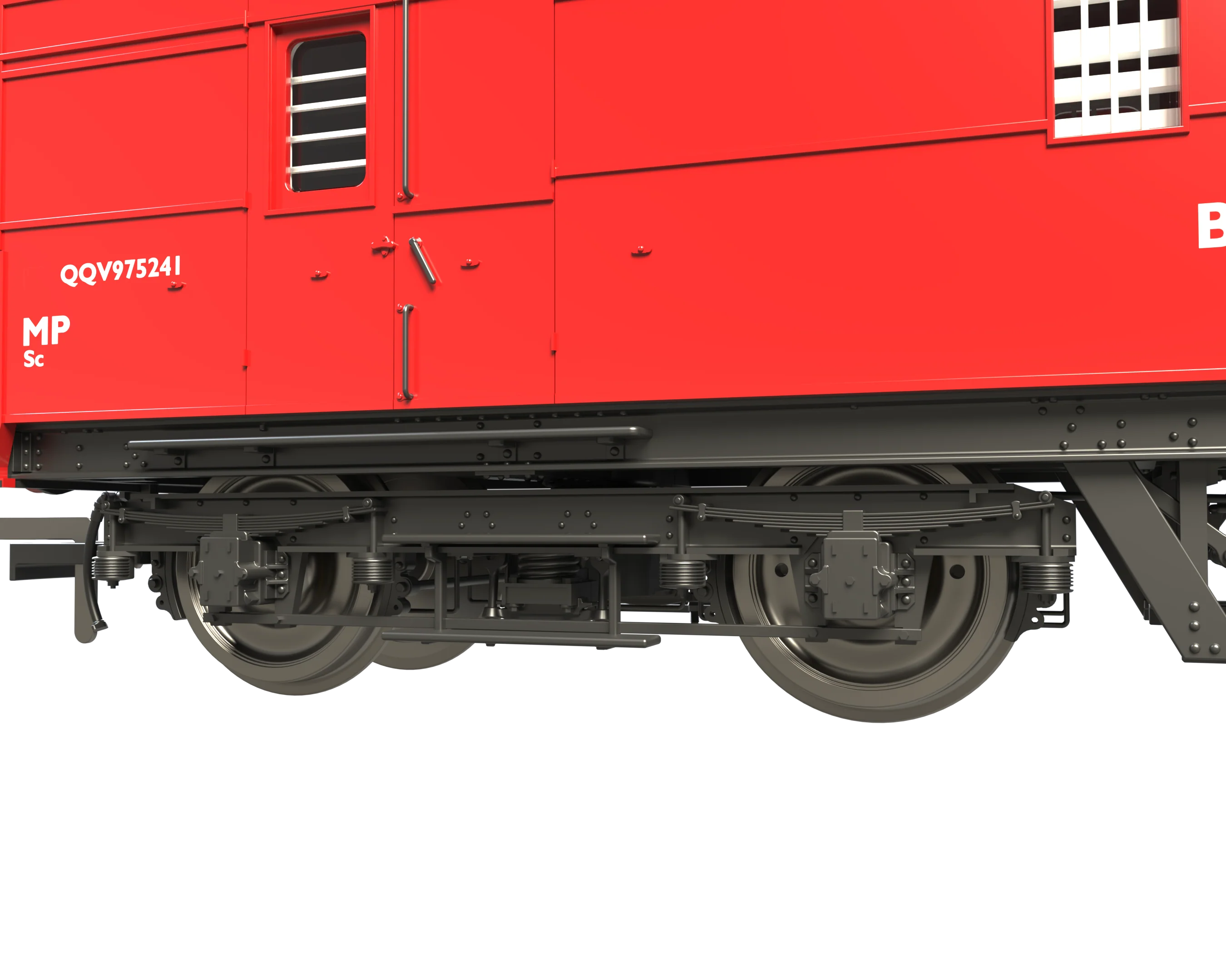 C2024 LMS 42ft GUV Parcels Van BR Gulf Red ADB975241 - Image 3