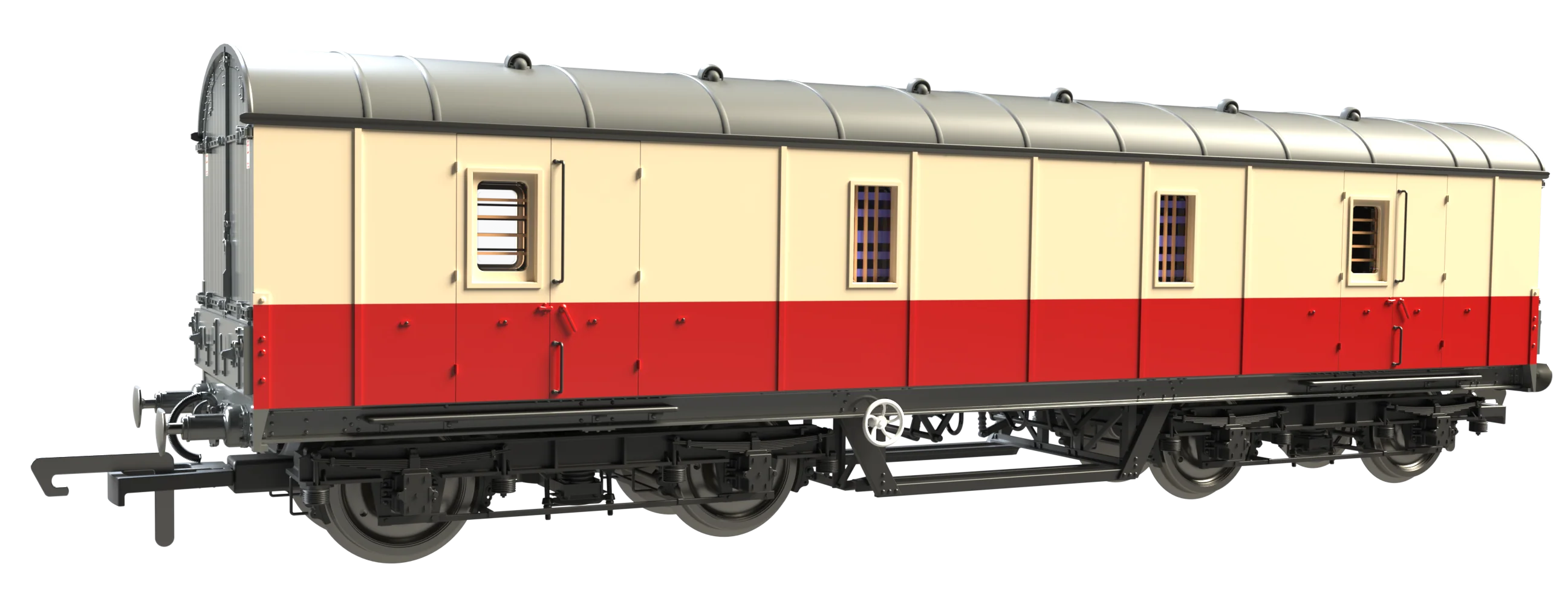 C2027 LMS 42ft GUV Parcels Van BR Crimson & Cream 37909