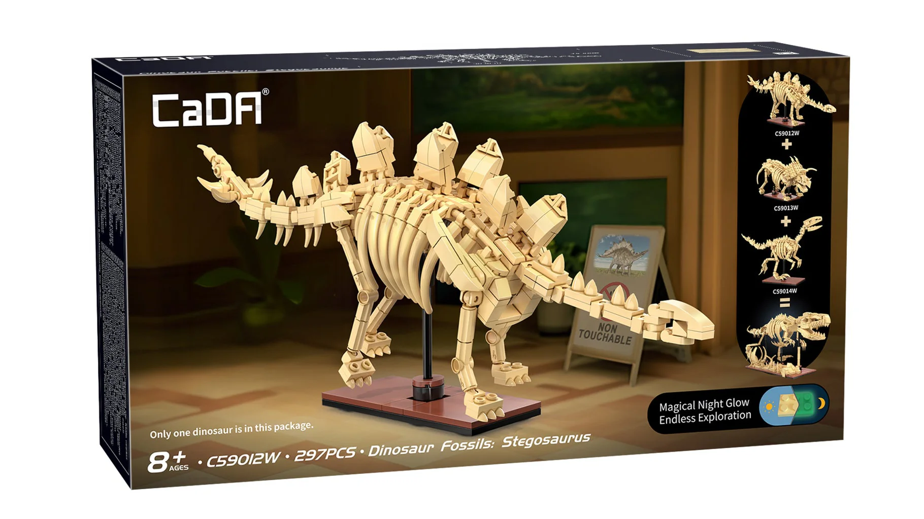 C59012W Dinosaur Fossils: Stegosaurus - 297 pcs - Image 5