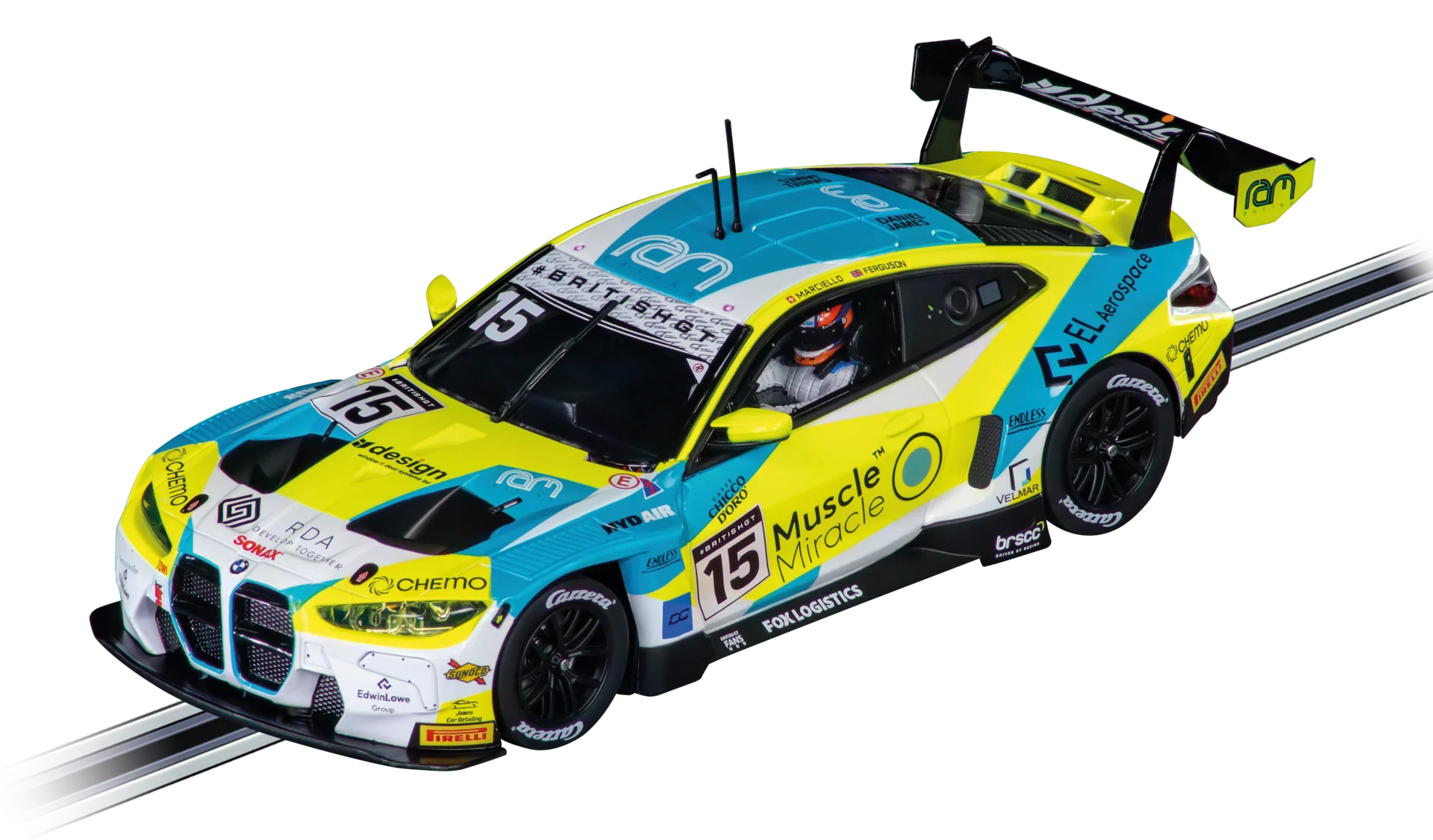 20023995 Carrera Digital 124 BMW M4 GT3 "RAM Racing, No. 15" British GT 2024