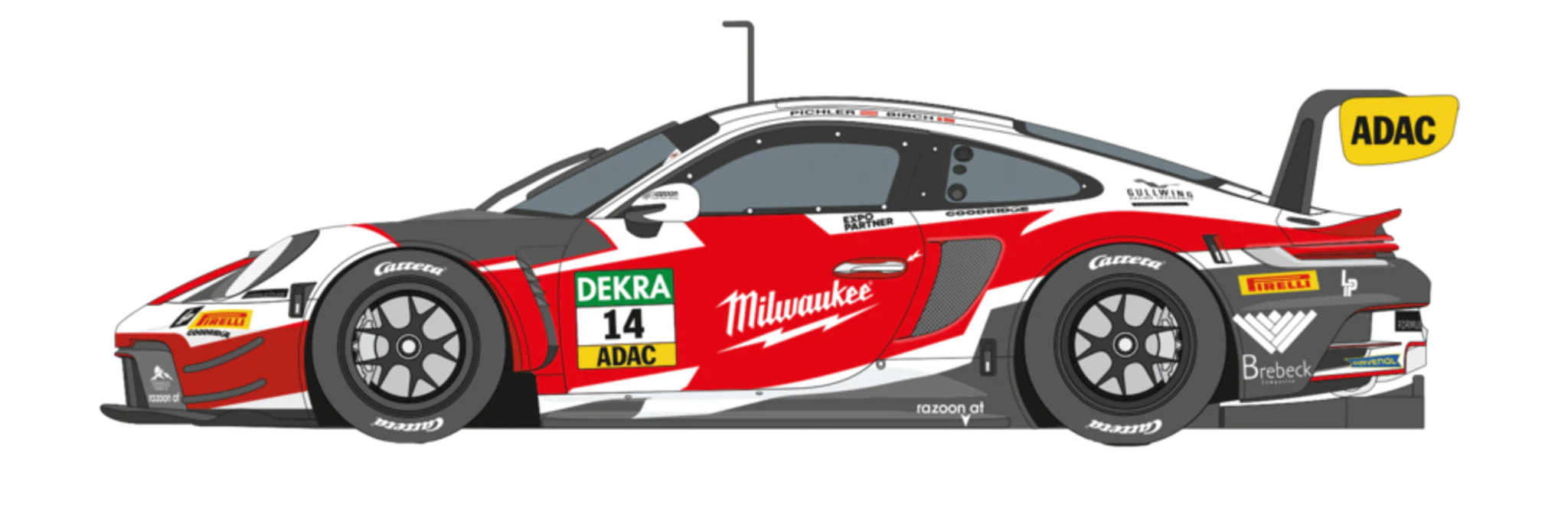 20032111 Carrera Digital 132 Porsche 911 GT3 R 'Razoon – more than racing, No.1'