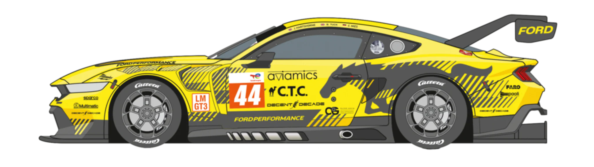 20032120 Carrera Digital 132 Ford Mustang GT3 'Ford Performance, No.44'