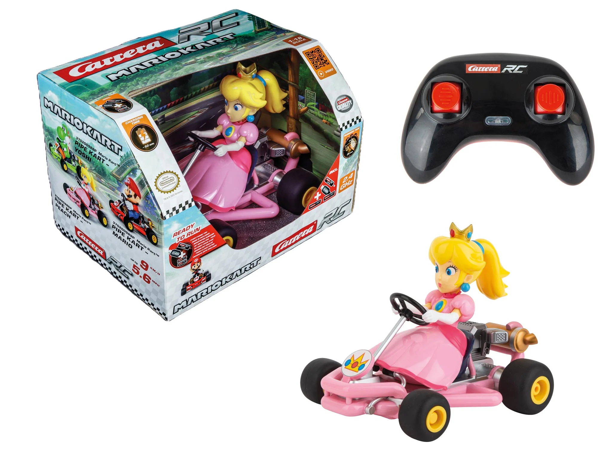 370200986P Carrera RC Mario Kart™ Pipe Kart, Peach
