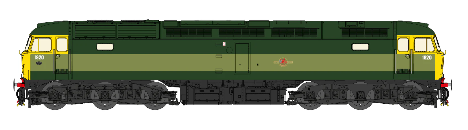 CM-1920-TTGreen-SF Class 47 BR Two Tone Green No.1920 Diesel Locomotive - DCC Sound