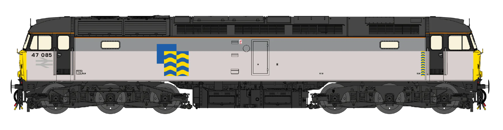 CM-47085-TGP-SFW Highly Detailed Premium Weathered Class 47 Petroleum 'Conidae' No.47085 Diesel Locomotive - DCC Sound