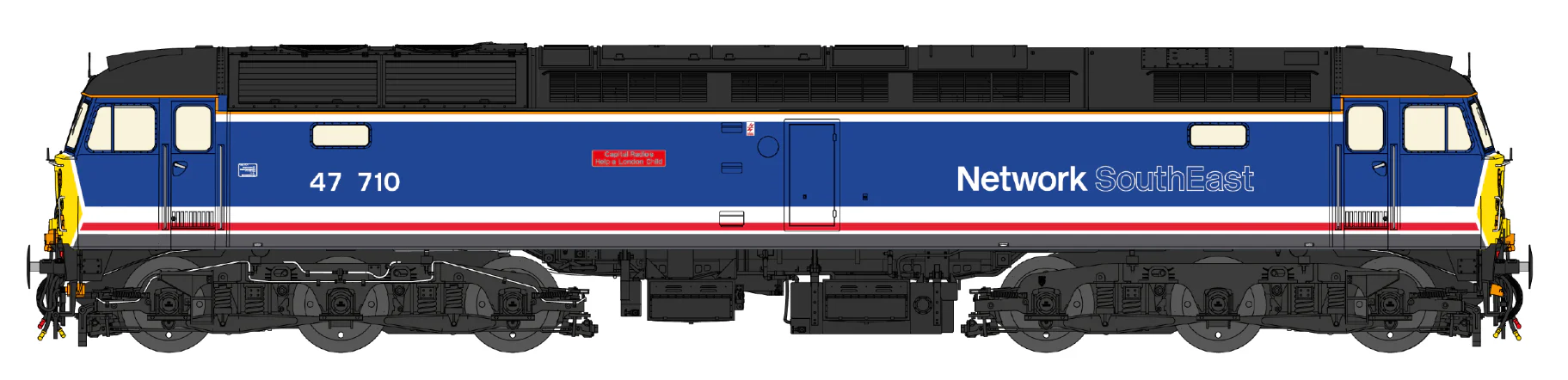 CM-47710-RNSE-SF Class 47 Revised Network SouthEast No.47710 Diesel Locomotive - DCC Sound - Image 3