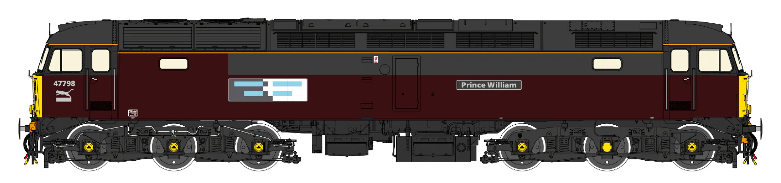 CM-47798-R Class 47 RES Royal Livery 'Prince William' No.47798 Diesel Locomotive