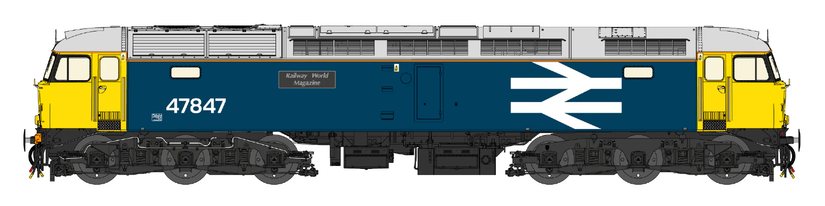 CM-47840/847-CCFP-SF Class 47 BR Blue/Large Logo Cross Country Farewell No.47840/847 Diesel Locomotive Twin Pack - DCC Sound - Image 3