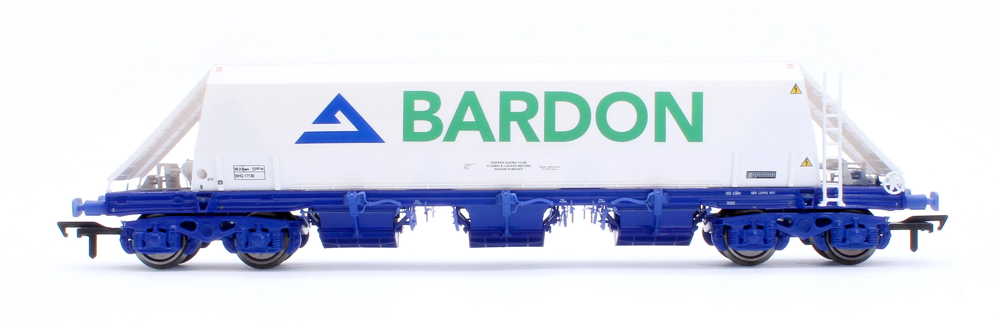 CM_JG010B_(BA)_TP_(A) Bardon Aggregates (White and Blue) PHA/JGA Hopper Wagon (Triple) - Image 3
