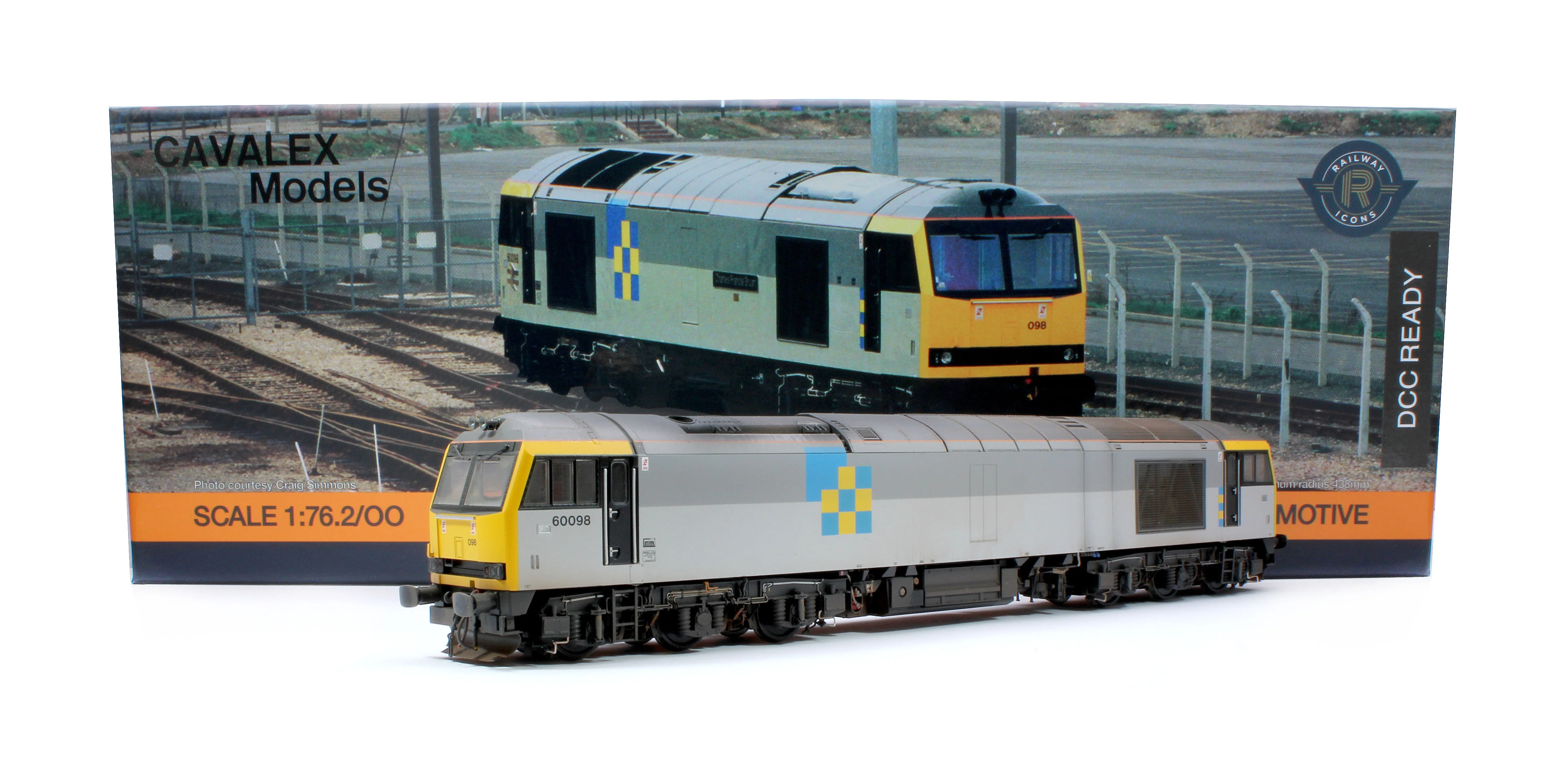 CM-60098-TGCNW Highly Detailed Premium Weathered Class 60 098 “Charles Francis Brush” Construction Sector Diesel Electric Locomotive