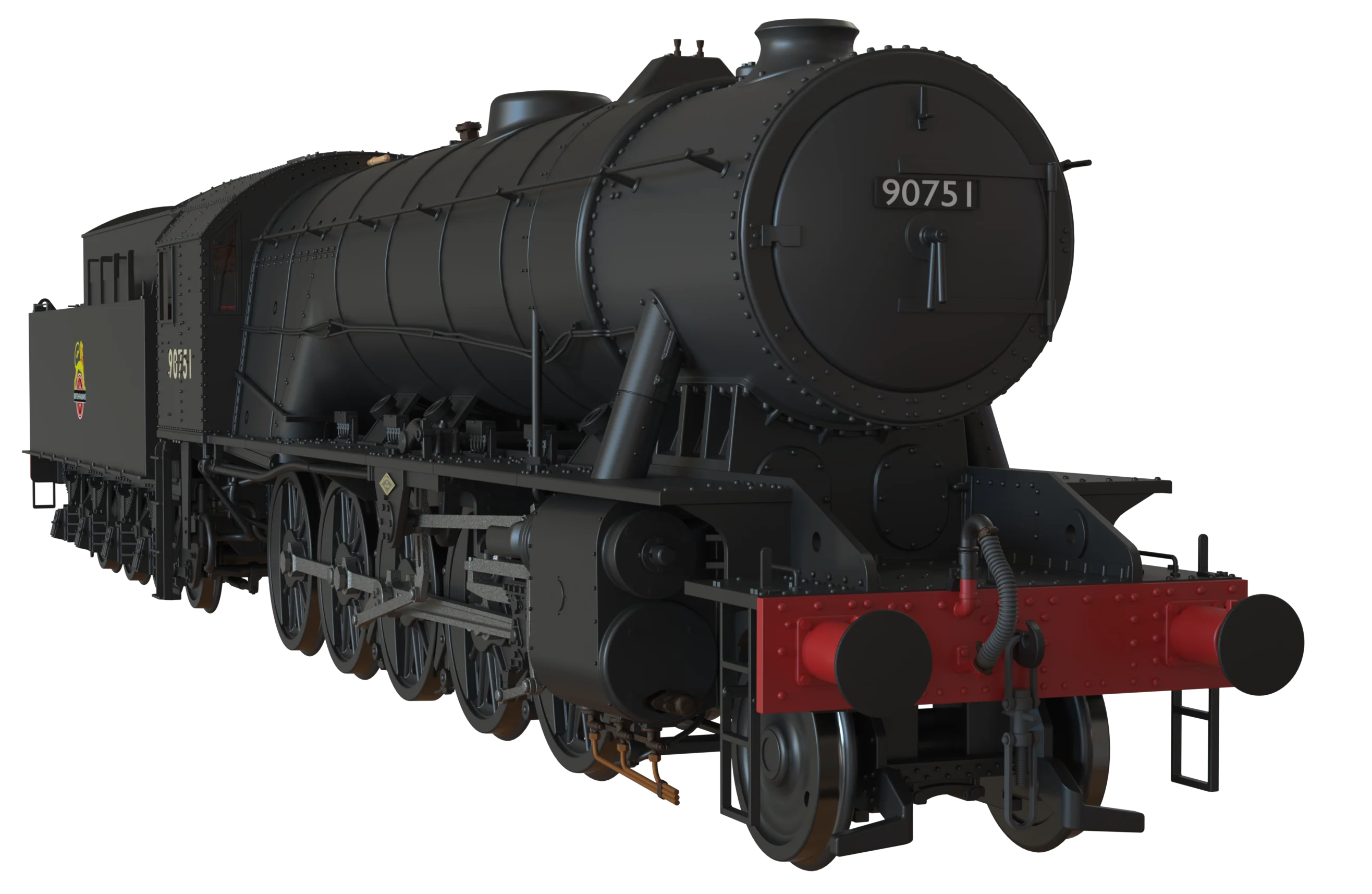 C1003S WD Austerity 2-10-0 BR Black Early Crest No.90751 Steam Locomotive - DCC Sound - Image 3