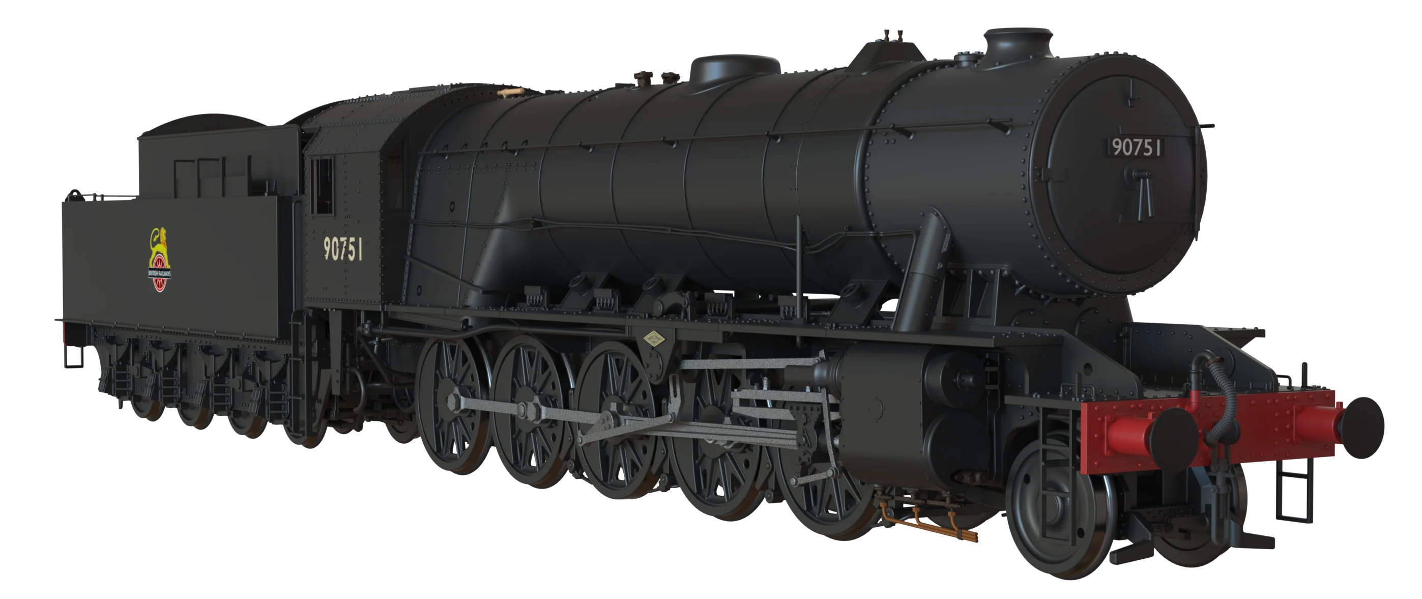 C1003S WD Austerity 2-10-0 BR Black Early Crest No.90751 Steam Locomotive - DCC Sound - Image 7