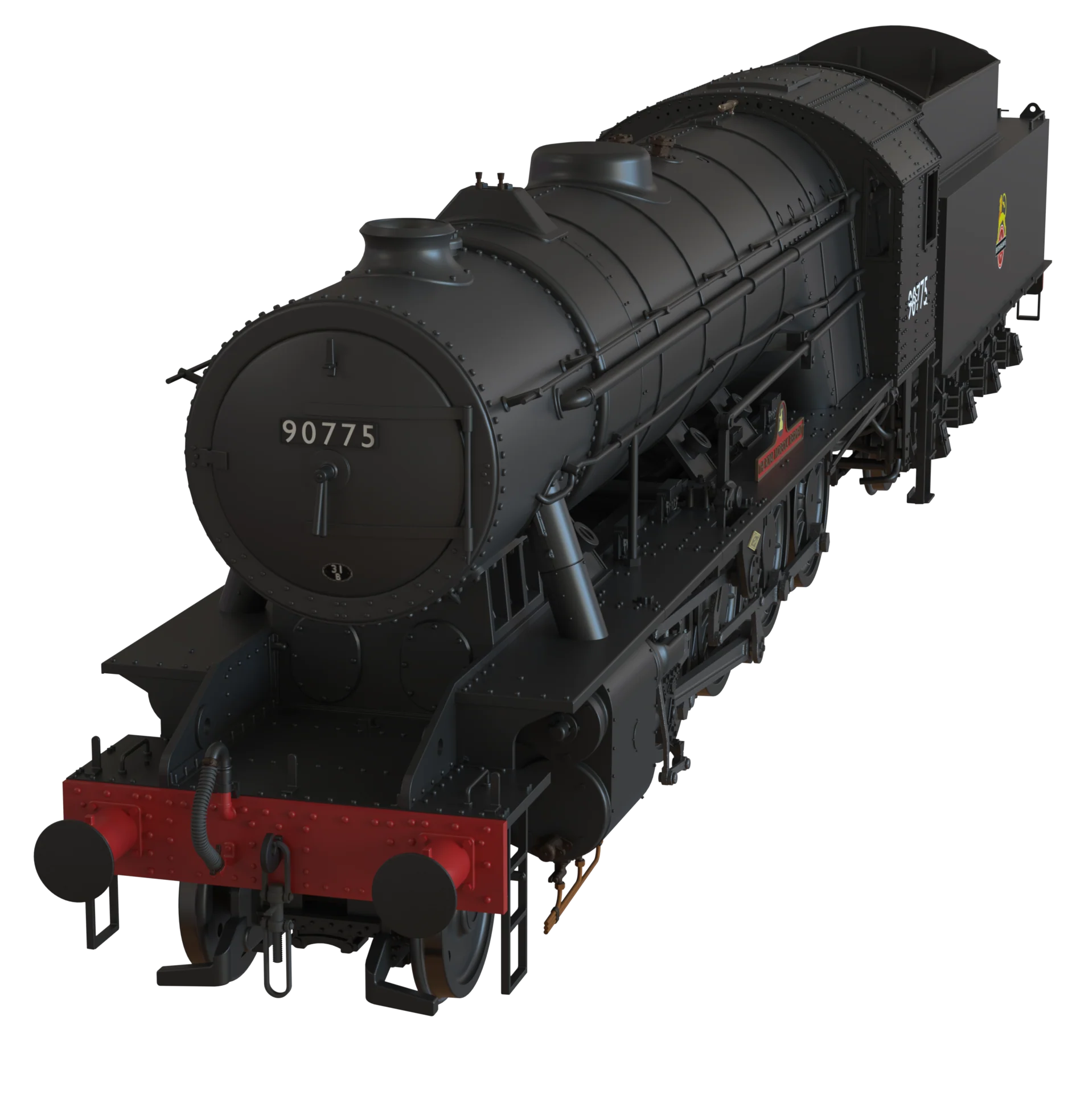 C1005ZS WD Austerity 2-10-0 'The Royal Norfolk Reg' BR Black Early Crest No.90775 Steam Locomotive - DCC Sound - Image 10