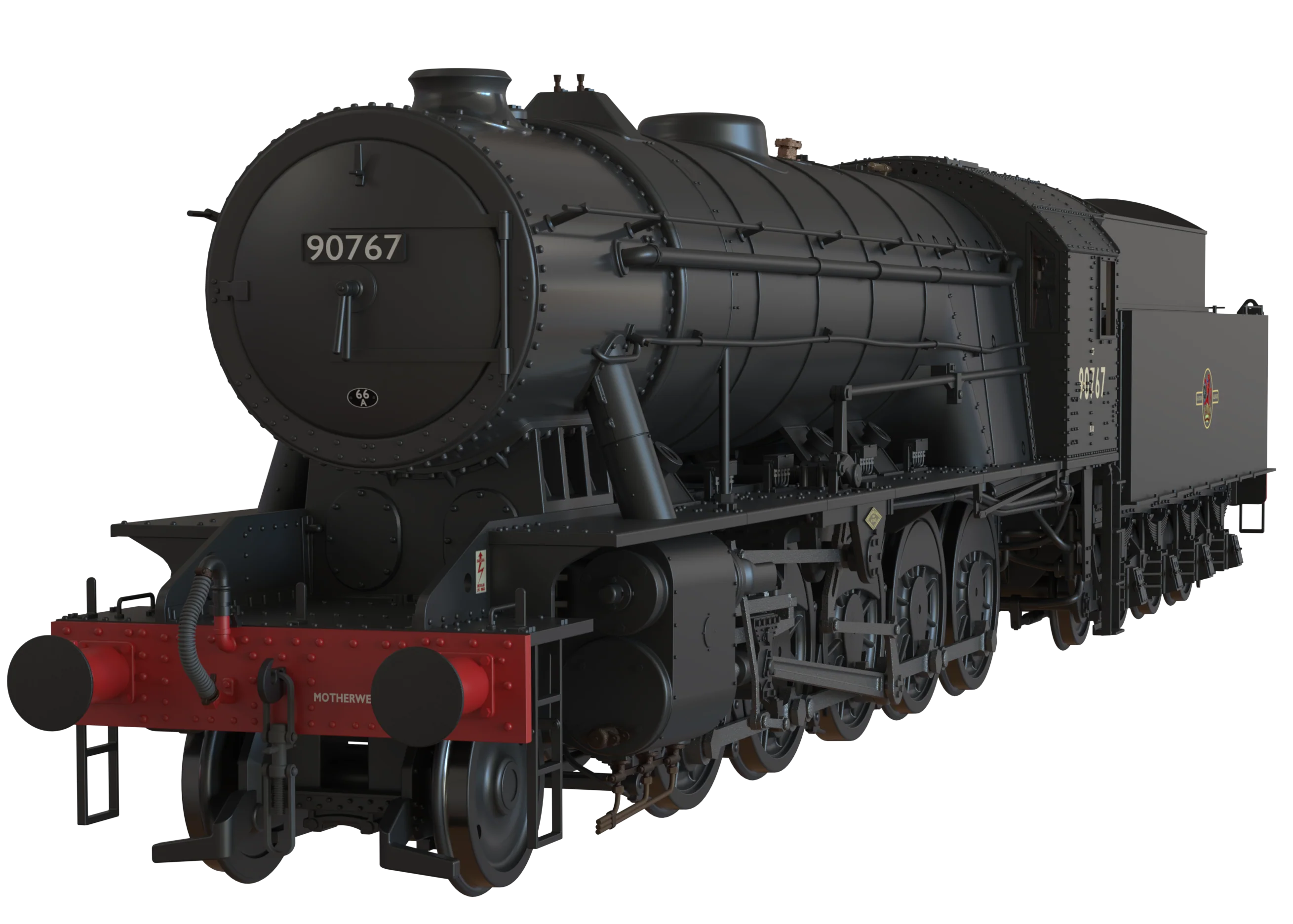 C1006C WD Austerity 2-10-0 BR Black Late Crest No.90767 Steam Locomotive - Image 7