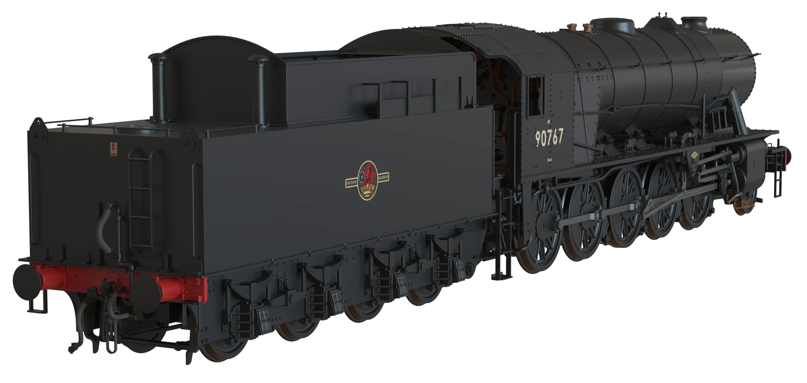 C1006CS WD Austerity 2-10-0 BR Black Late Crest No.90767 Steam Locomotive - DCC Sound - Image 9