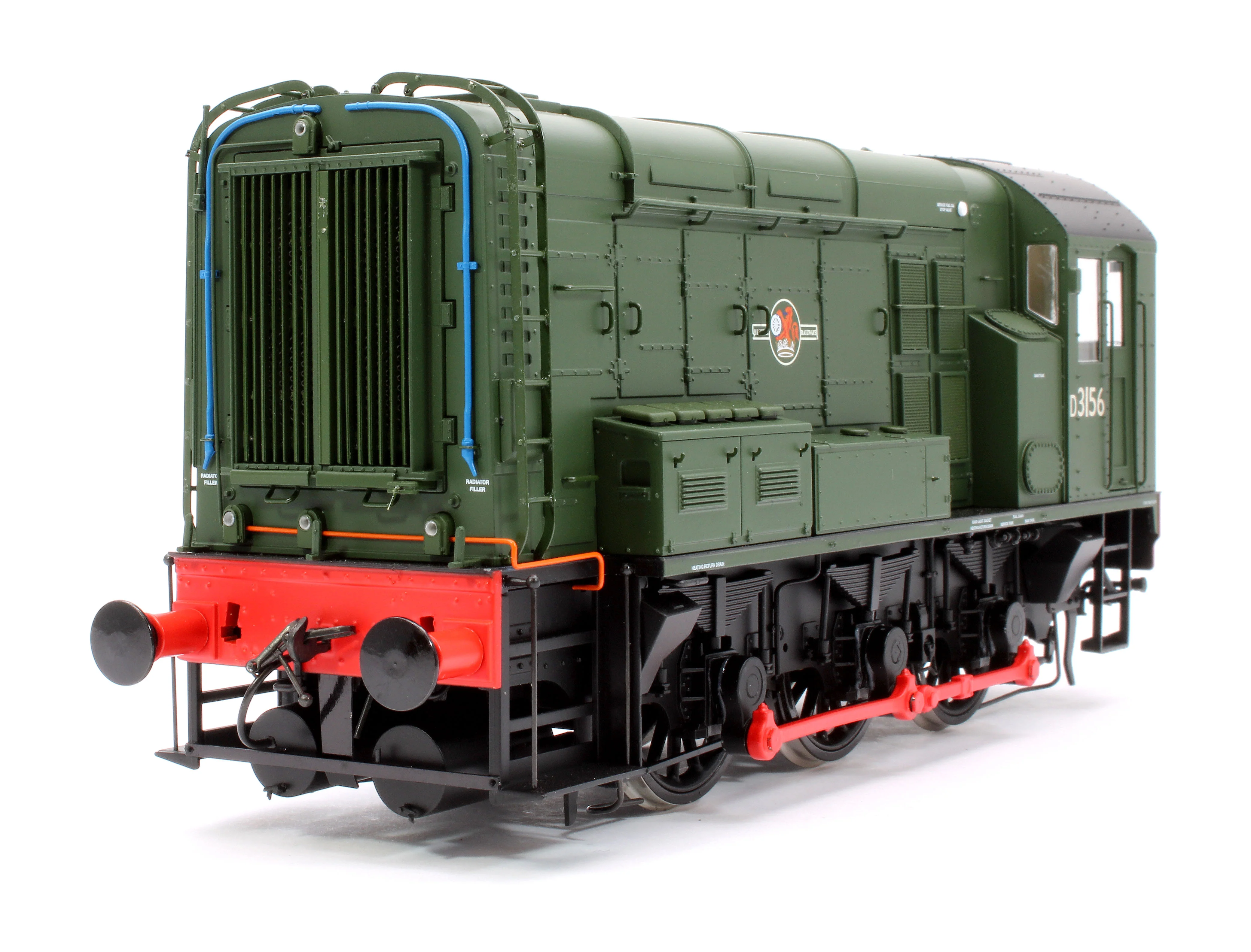 7D-008-018S Class 08 D3156 BR Green Late Crest No Warning Panels Diesel Shunter Locomotive - DCC Sound - Image 7