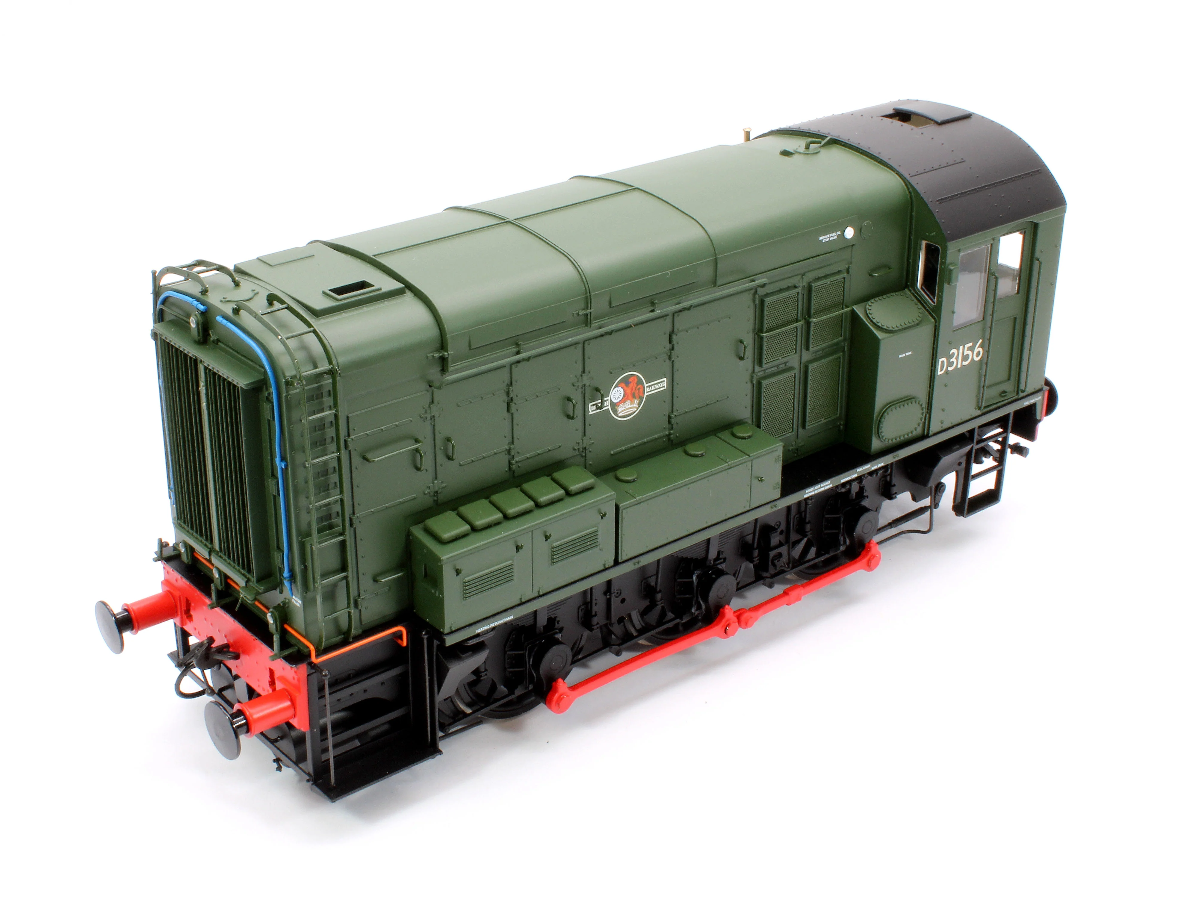 7D-008-018S Class 08 D3156 BR Green Late Crest No Warning Panels Diesel Shunter Locomotive - DCC Sound - Image 9