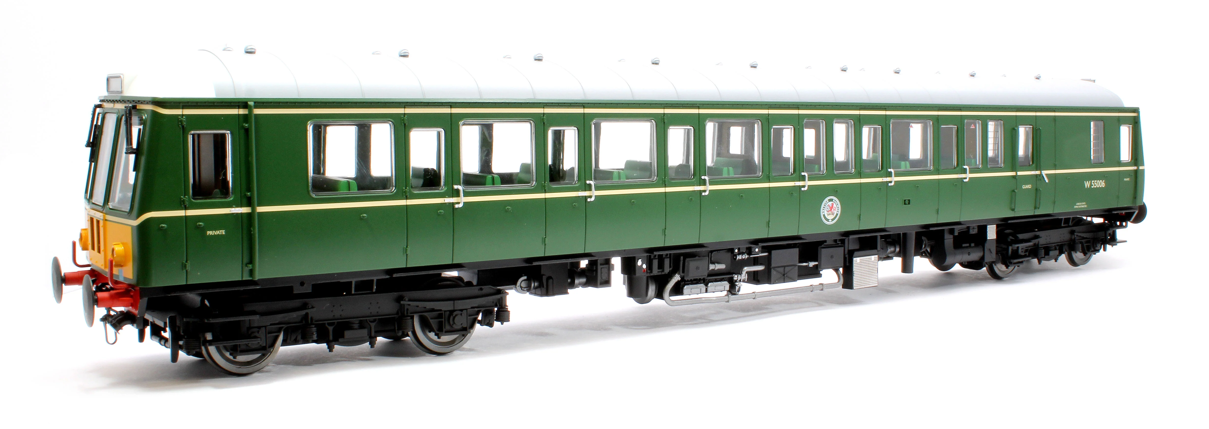 7D-015-007D Class 122 55006 BR Green SYP Single Car DMU - DCC Fitted