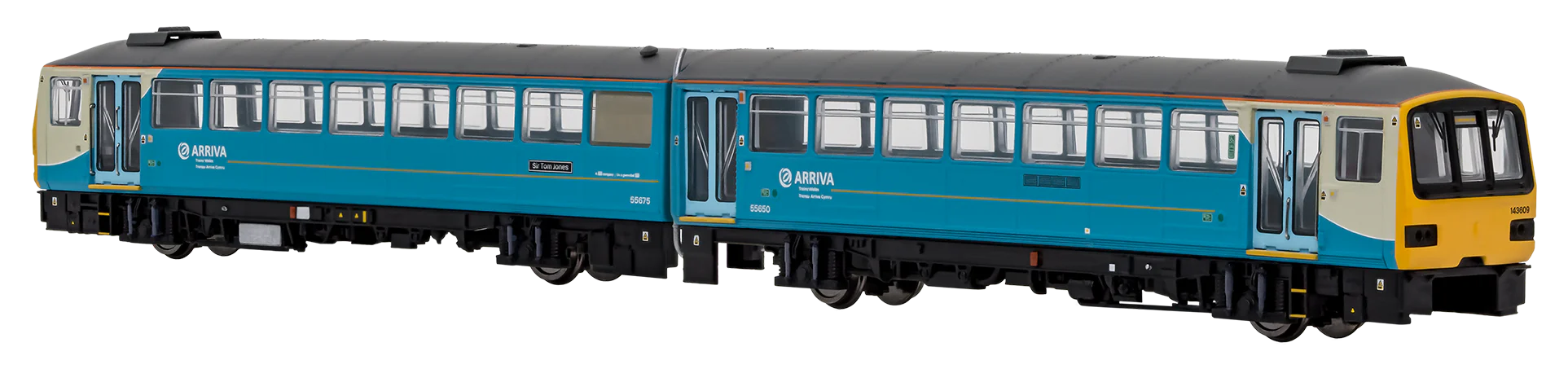 2D-143-005D Class 143 2 Car DMU 143609 Arriva Trains Wales Turquoise - DCC Fitted