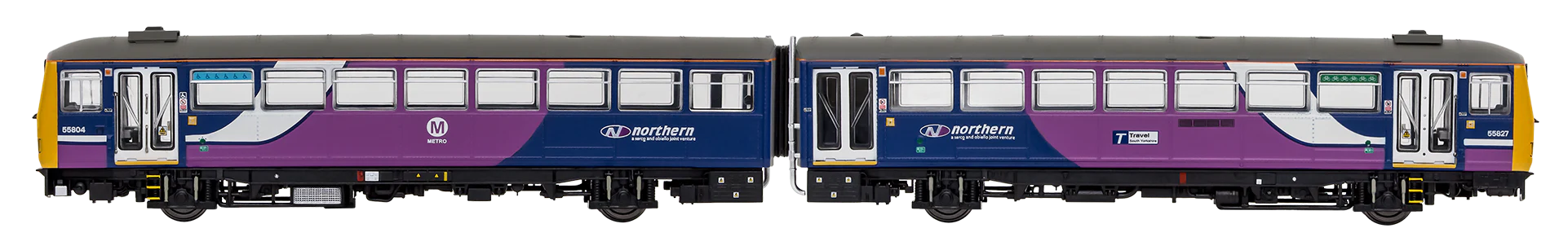 2D-144-003 Class 144 2 Car DMU 144004 Northern Rail Dark Blue / Purple - Image 2