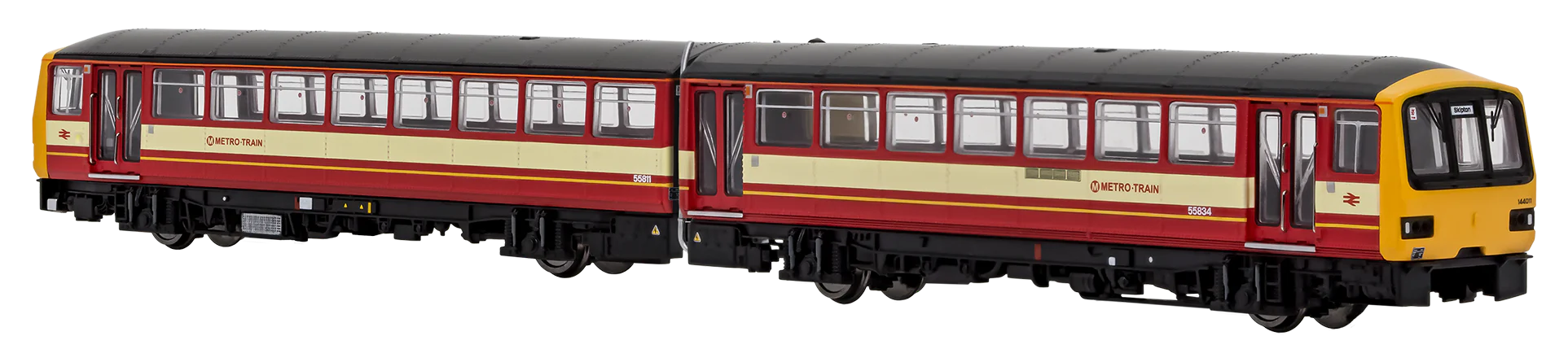 2D-144-001 Class 144 2 Car DMU 144011 West Yorkshire PTE Metro Red/Cream