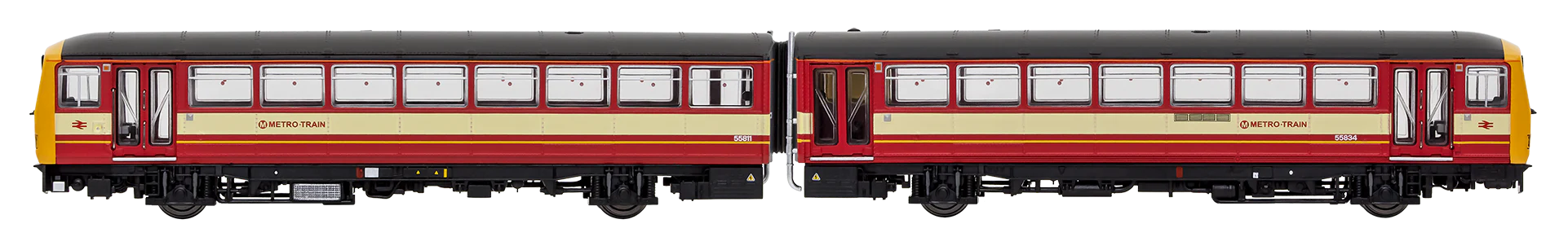 2D-144-001D Class 144 2 Car DMU 144011 West Yorkshire PTE Metro Red/Cream - DCC Fitted - Image 2