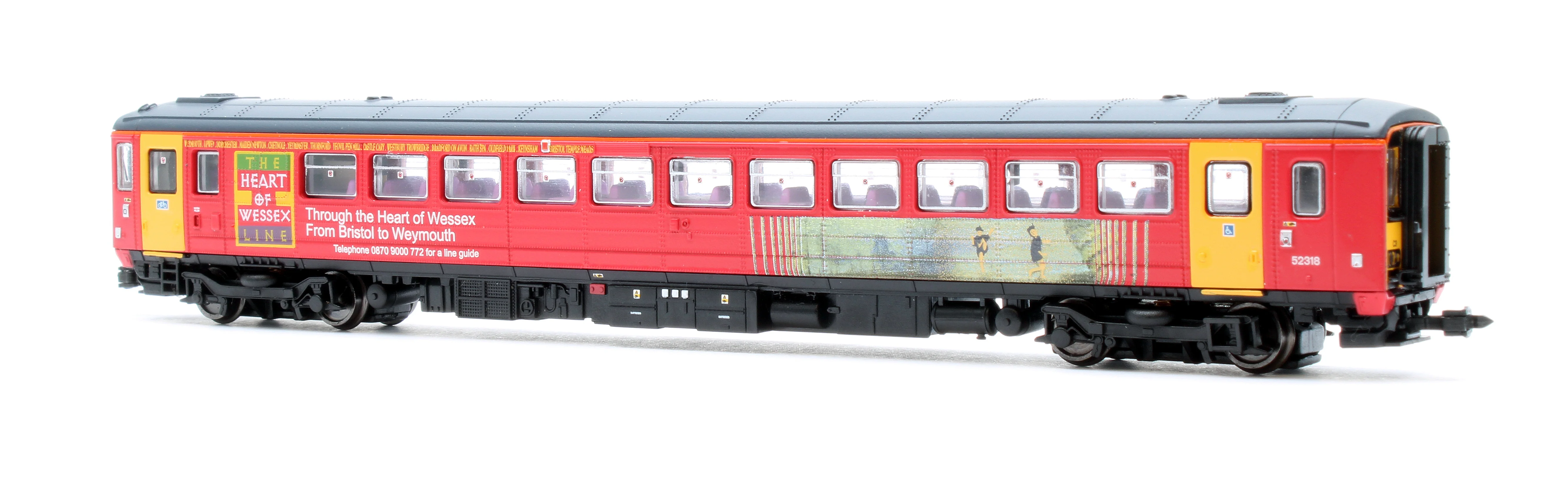 2D-020-006D Class 153 153318 Wessex Trains (Pink) Diesel Locomotive - DCC Fitted - Image 2