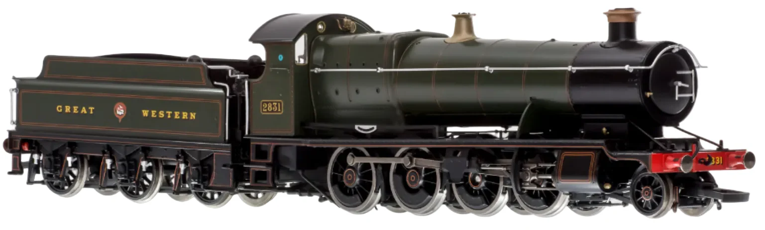 4S-009-001S Class 28xx / 2884 2831 Lined Great Western Green 2-8-0 Steam Locomotive - Sound Fitted