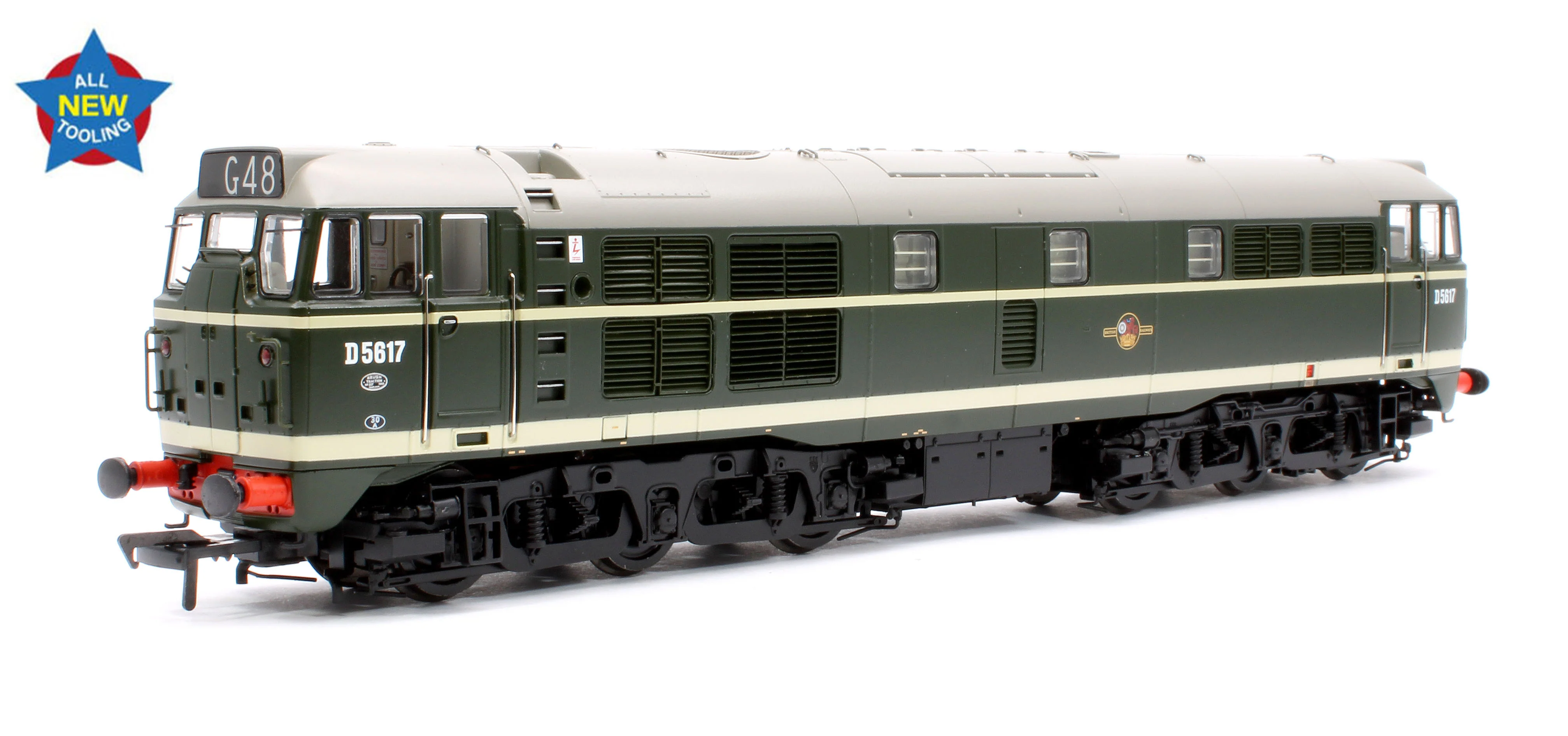 35-801A Class 30 D5617 BR Green (Late Crest) Diesel Locomotive