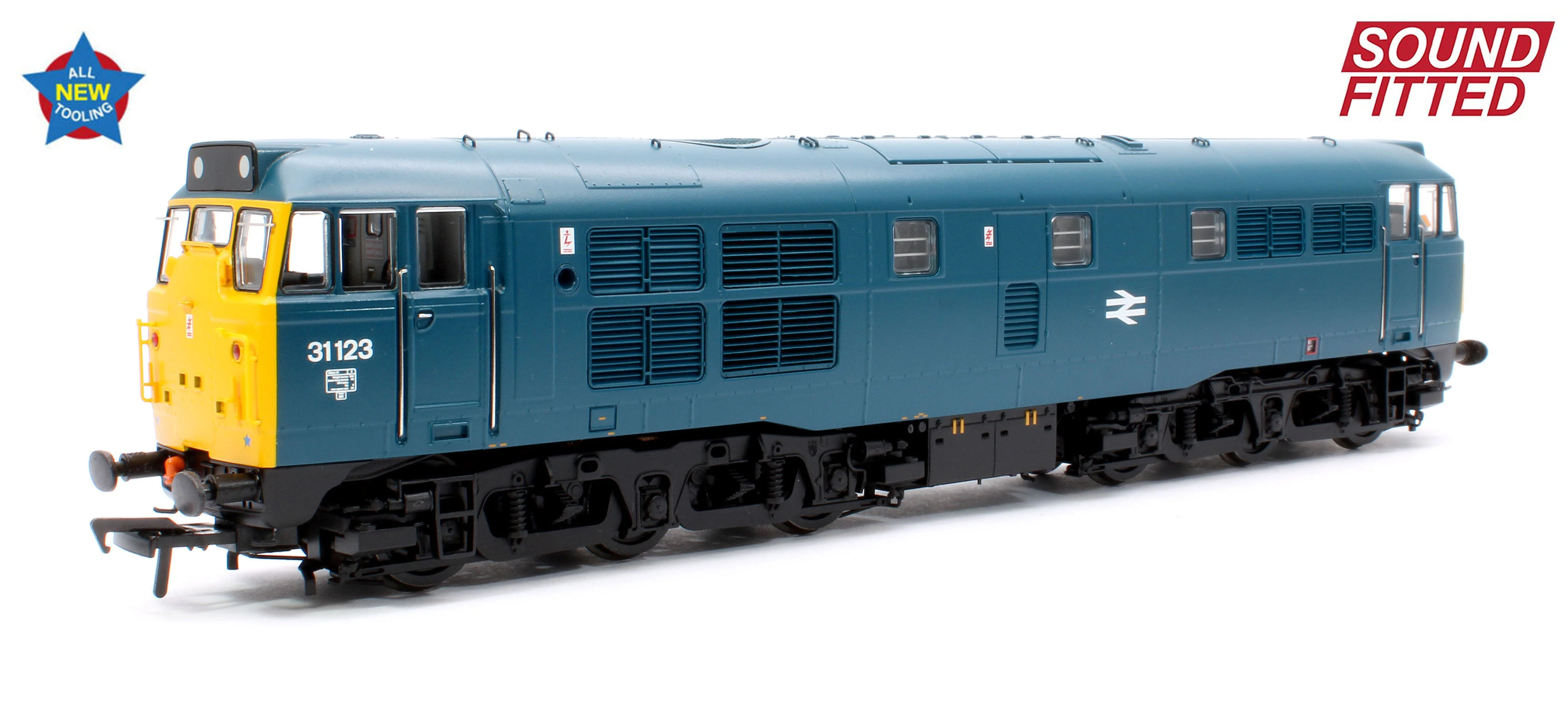 35-805SF Class 31/1 31123 BR Blue Diesel Locomotive - DCC Sound