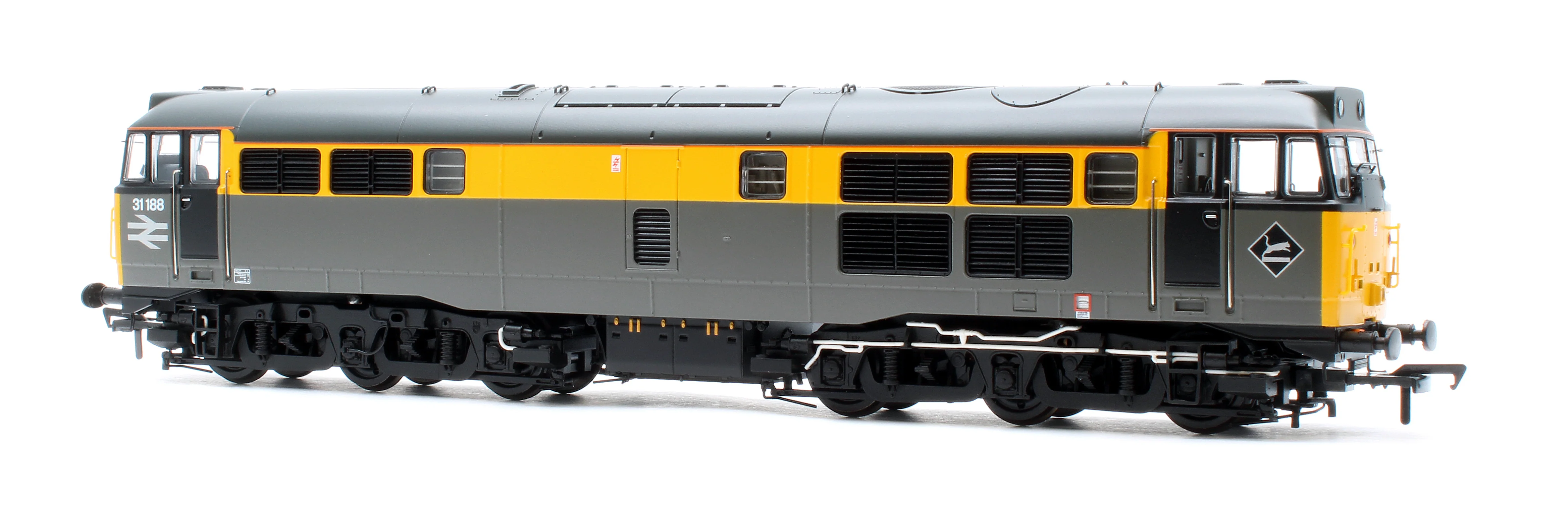 35-822SF Class 31/1 Refurbished 31188 BR Engineers Grey & Yellow Diesel Locomotive - DCC Sound - Image 2