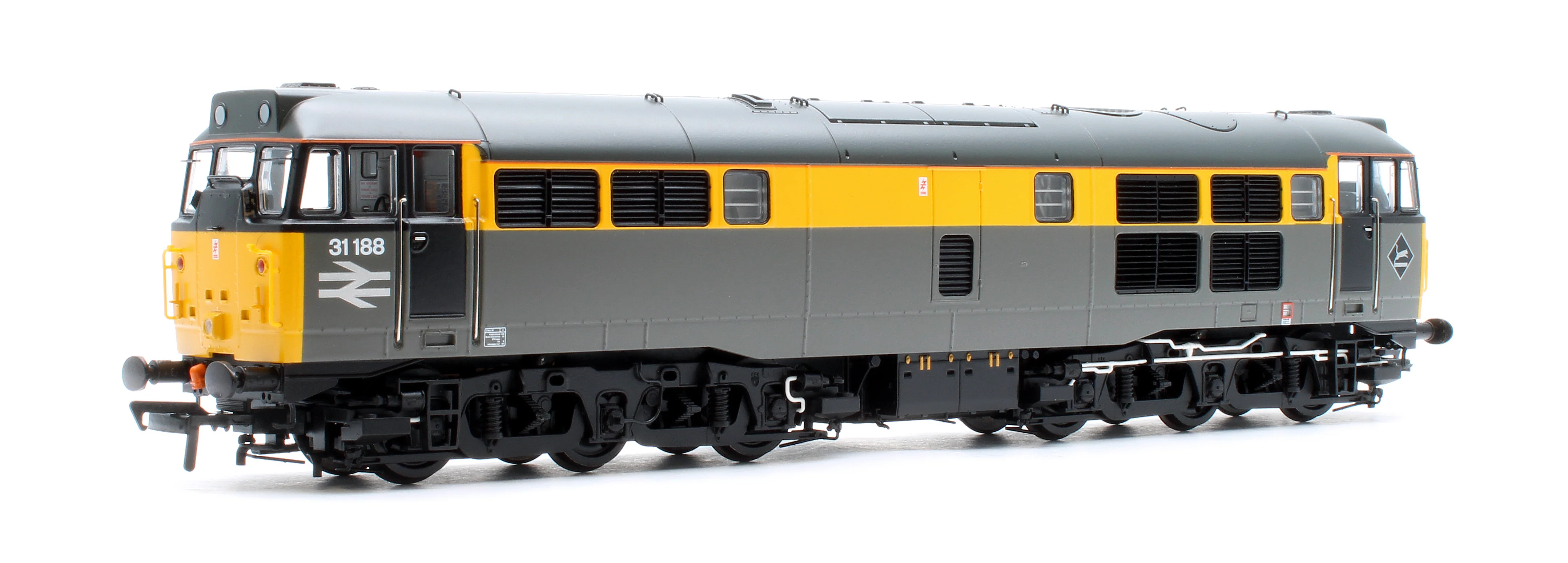 35-822SFX Class 31/1 Refurbished 31188 BR Engineers Grey & Yellow Diesel Locomotive - DCC Sound Deluxe - Image 3