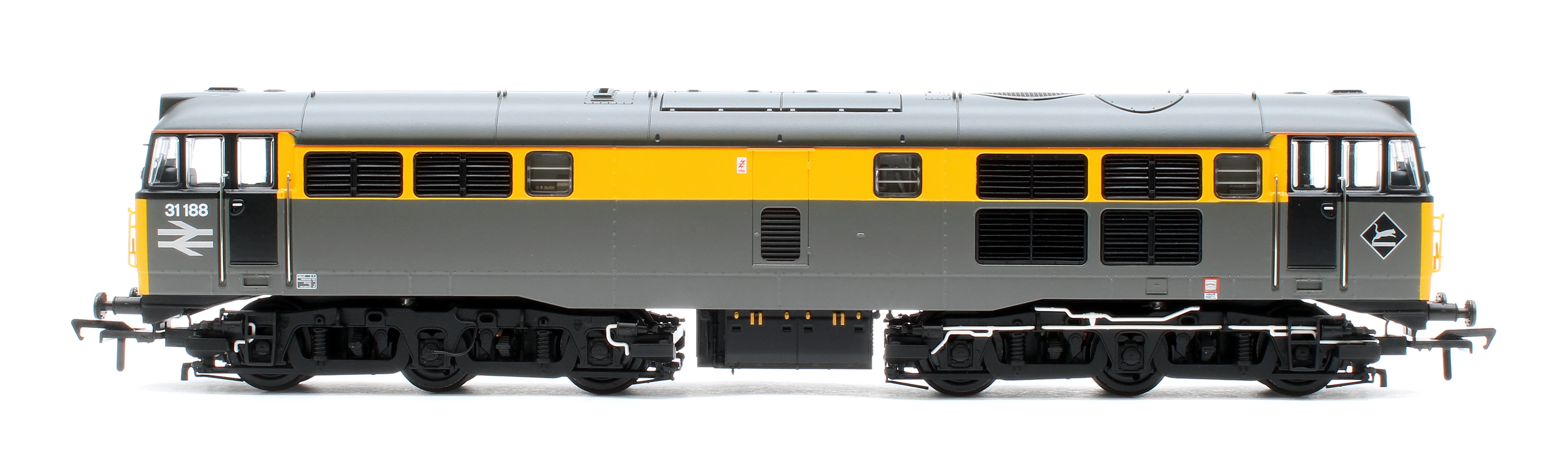 35-822SFX Class 31/1 Refurbished 31188 BR Engineers Grey & Yellow Diesel Locomotive - DCC Sound Deluxe - Image 6