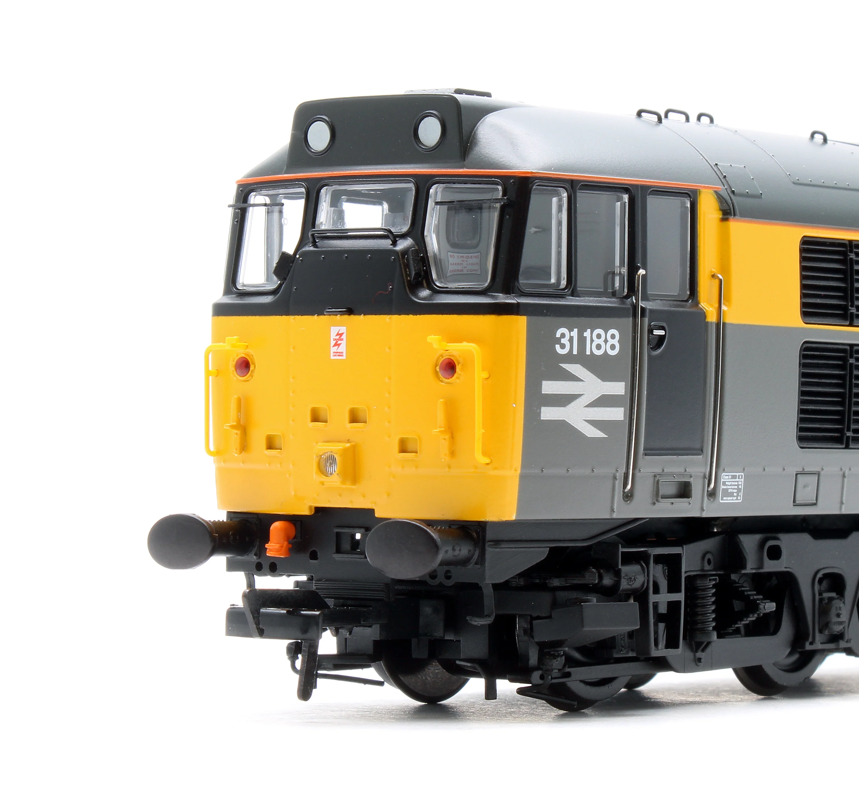 35-822SFX Class 31/1 Refurbished 31188 BR Engineers Grey & Yellow Diesel Locomotive - DCC Sound Deluxe - Image 7