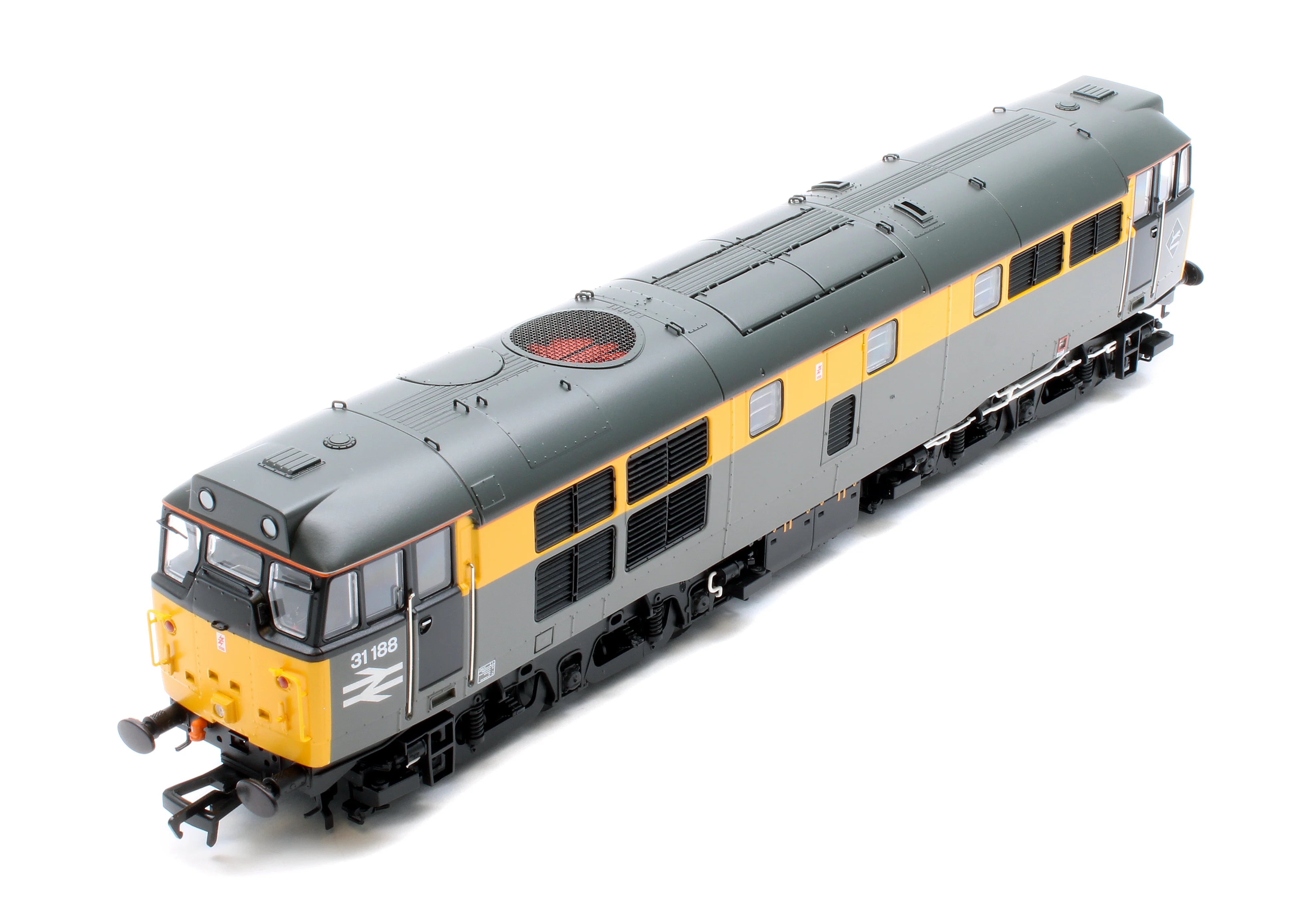35-822SFX Class 31/1 Refurbished 31188 BR Engineers Grey & Yellow Diesel Locomotive - DCC Sound Deluxe - Image 8