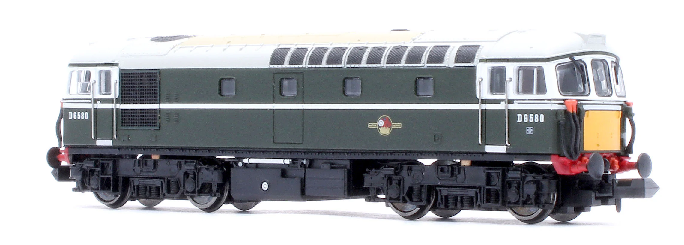 2D-001-024 Class 33/1 D6580 BR Green Very Small Yellow Panels Diesel Locomotive - Image 3