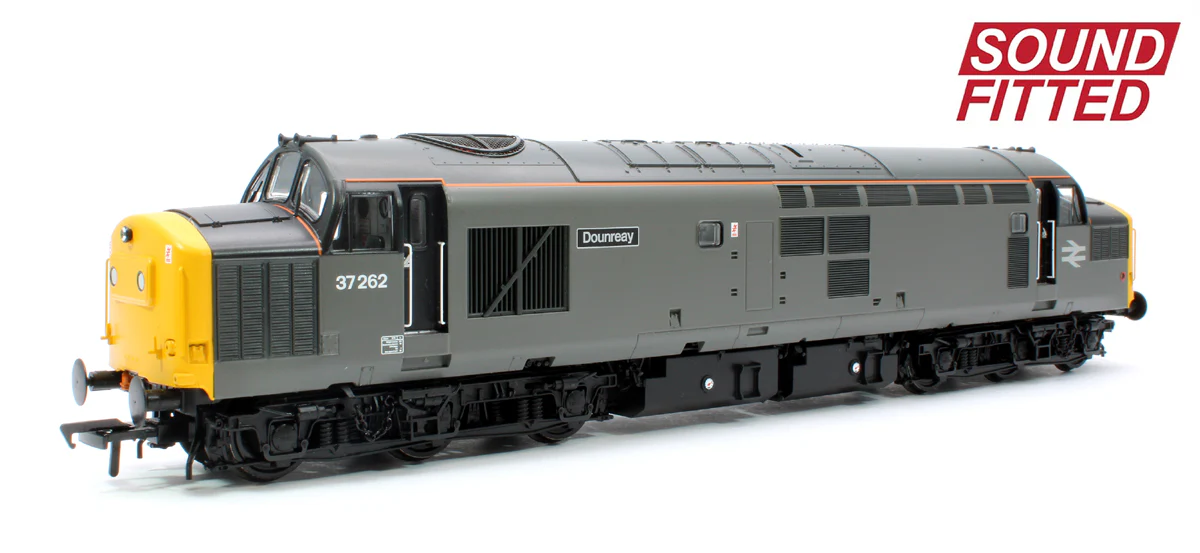 35-311SF Class 37/0 Centre Headcode 37262 'Dounreay' BR Engineers Grey Diesel Locomotive - DCC Sound