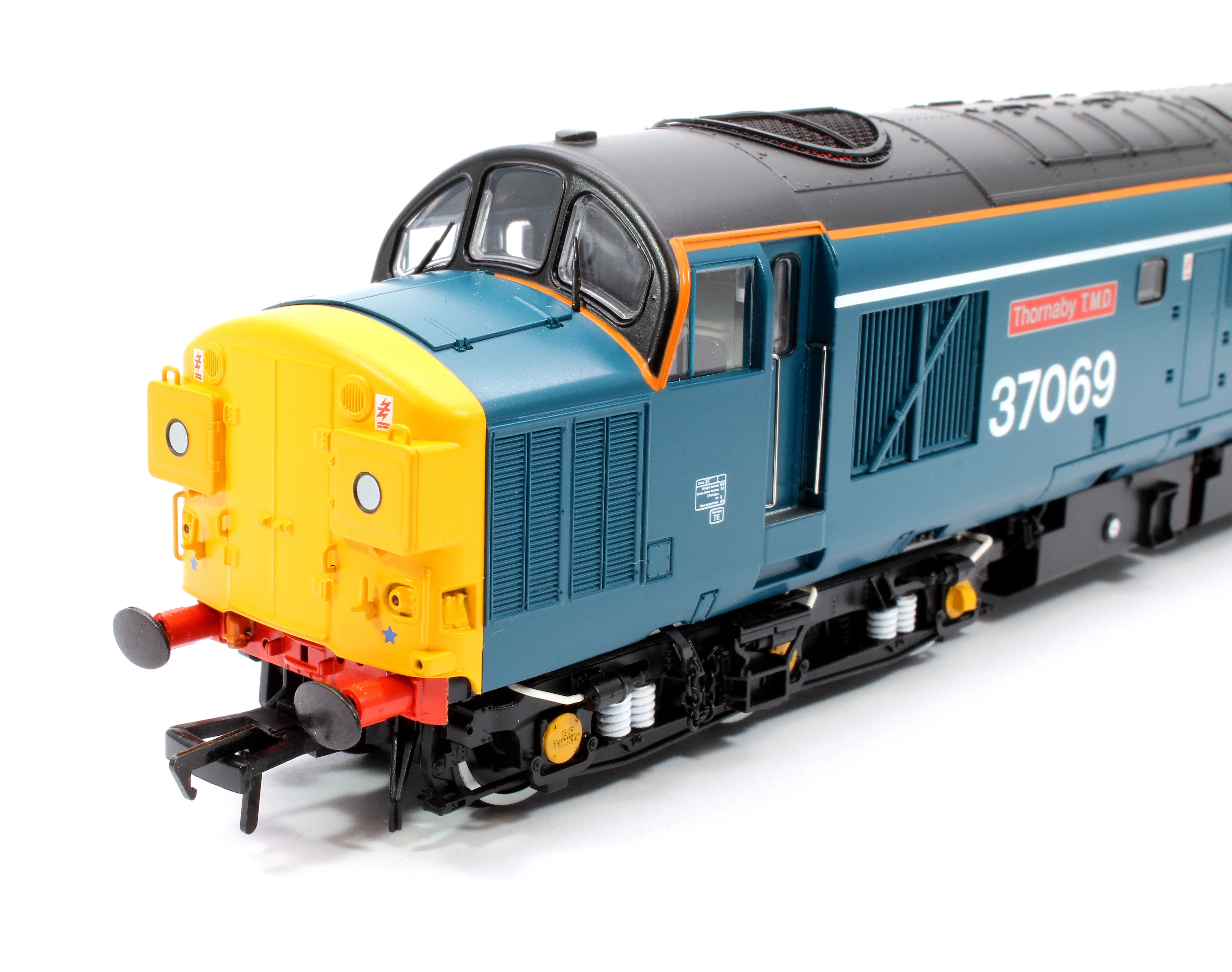 35-312 Class 37/0 Split Headcode 37069 'Thornaby TMD' BR Blue (White Stripe) Diesel Locomotive - Image 8