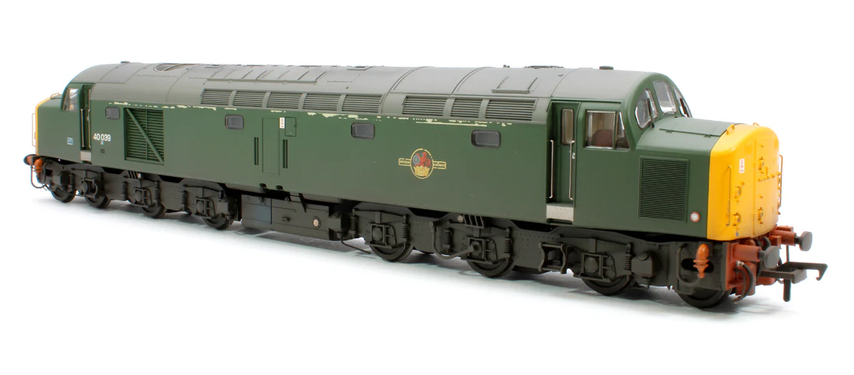 Class 40 Disc Headcode 40039 BR Green (Full Yellow Ends) Diesel Locomotive - Weathered - Image 2