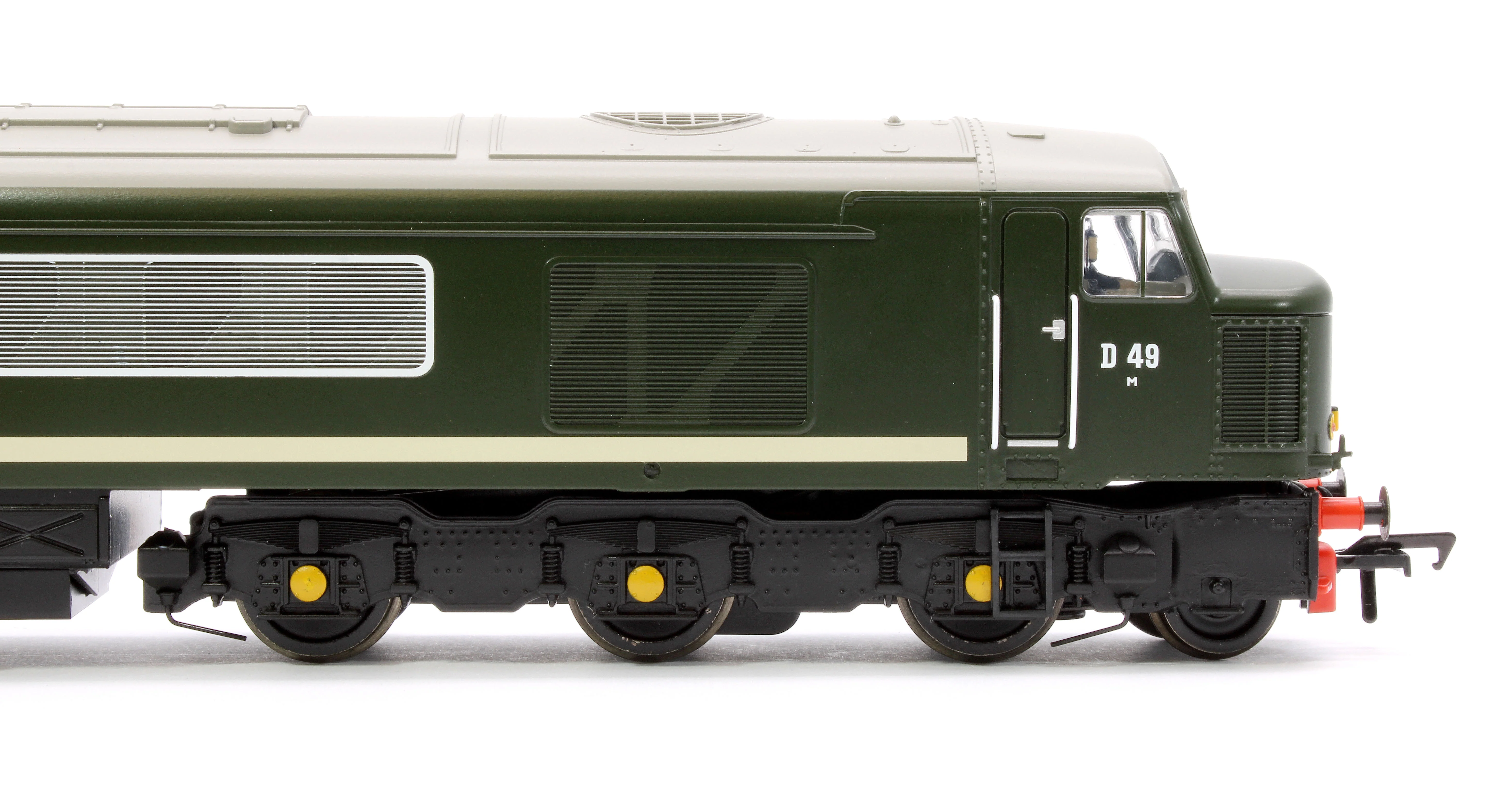 32-678ASF Class 45 Split Centre H/C D49 'The Manchester Regiment' BR Green (Small Yellow Panels) Diesel Locomotive - DCC Sound - Image 7