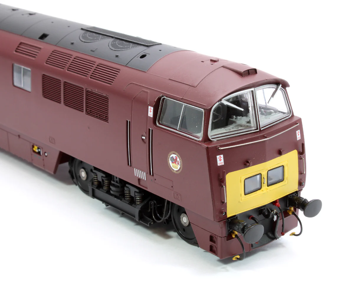 4D-003-021S Class 52 Western Invader BR Maroon Small Yellow Panels D1009 Diesel Locomotive - DCC Sound - Image 9