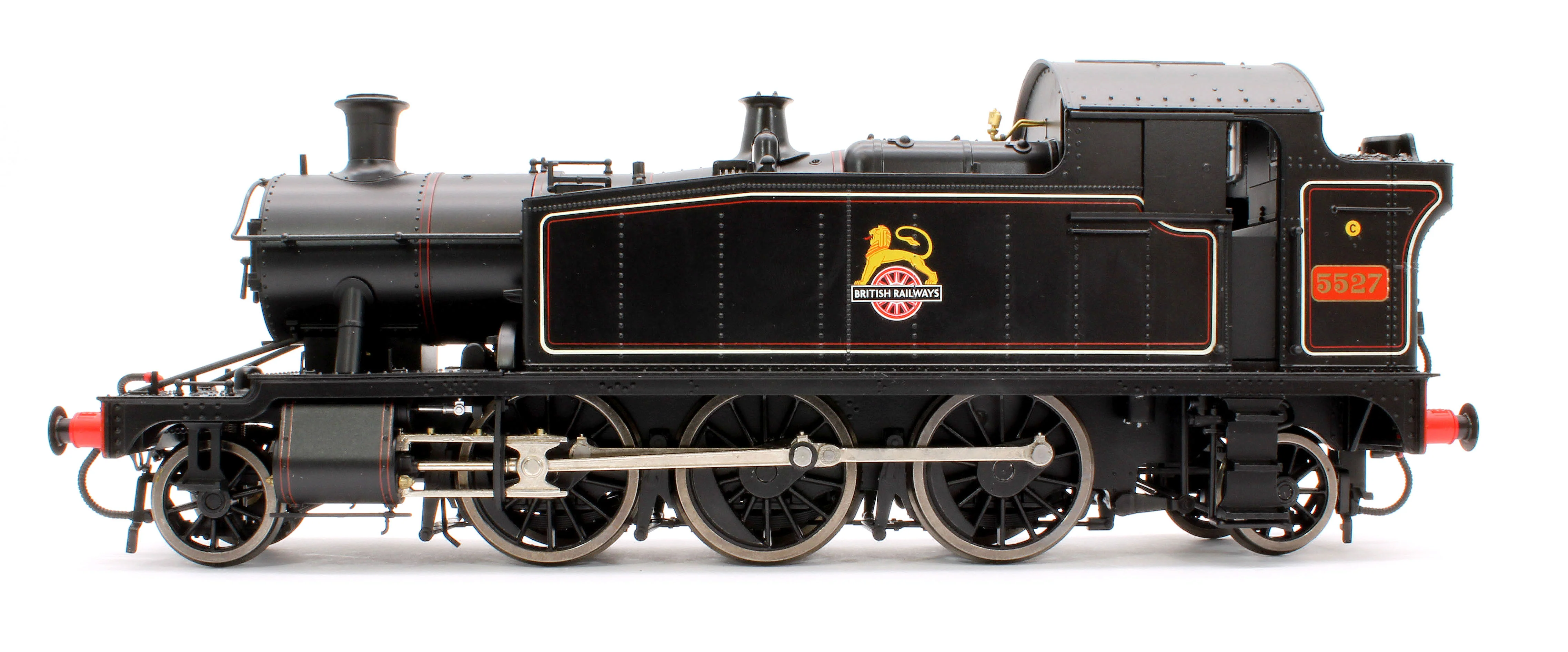 LHT-S-5506 Class 55xx 2-6-2 BR Early Crest BR Lined Black 5527 Steam Locomotive - Image 2