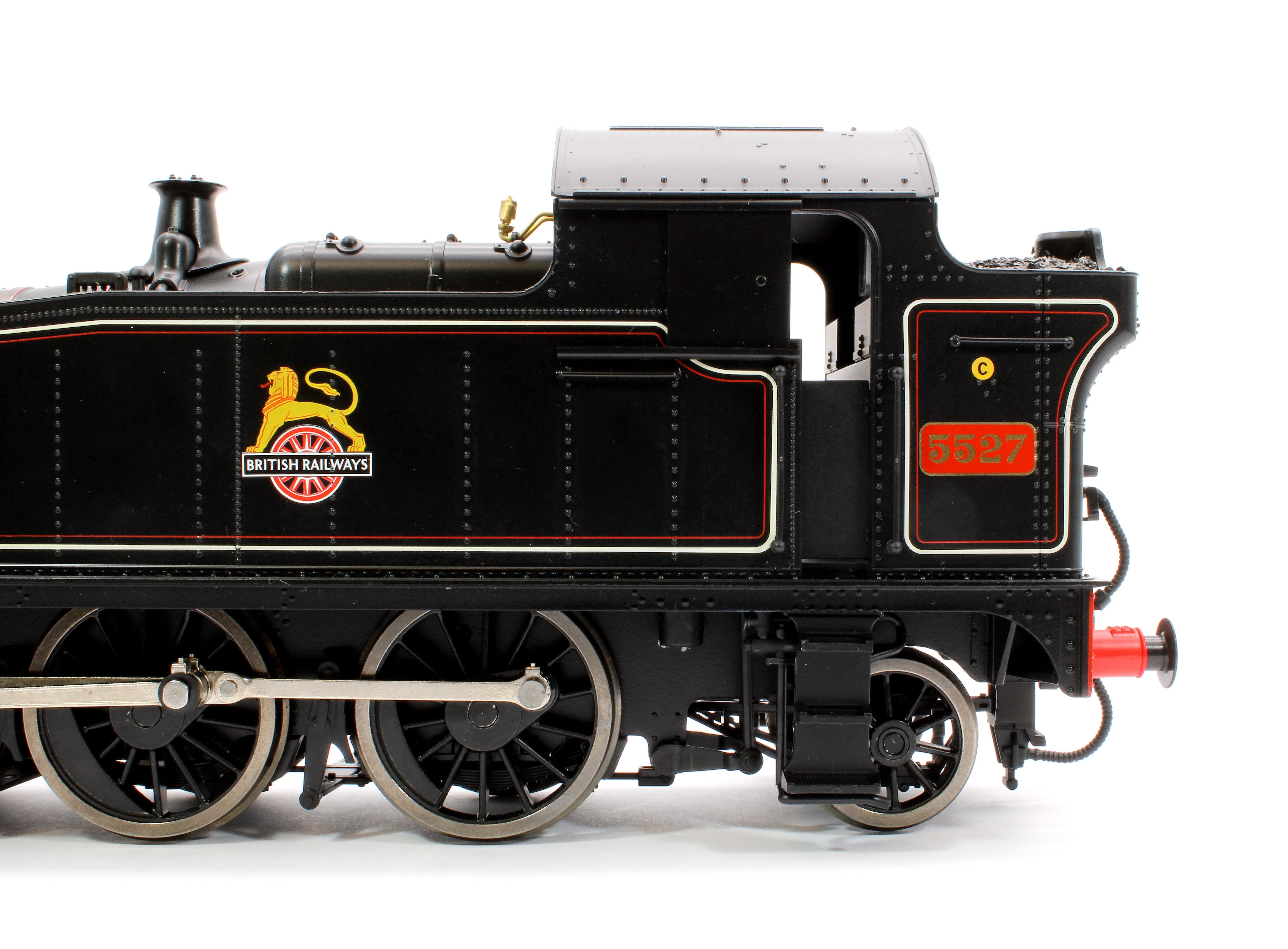 LHT-S-5506 Class 55xx 2-6-2 BR Early Crest BR Lined Black 5527 Steam Locomotive - Image 6