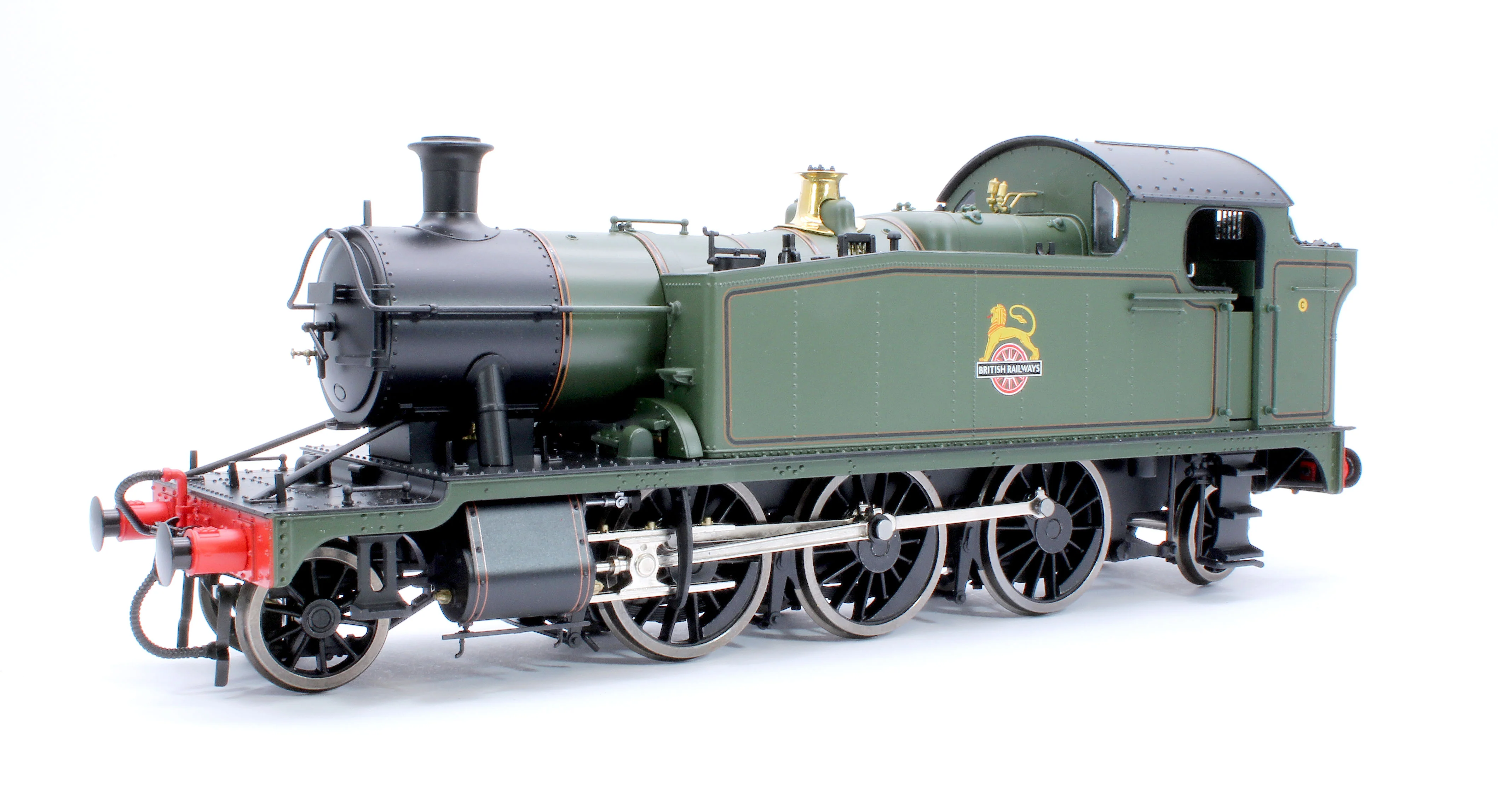 LHT-S-5508US Class 55xx 2-6-2 BR Early Crest BR Lined Green Unnumbered Steam Locomotive - DCC Sound Fitted